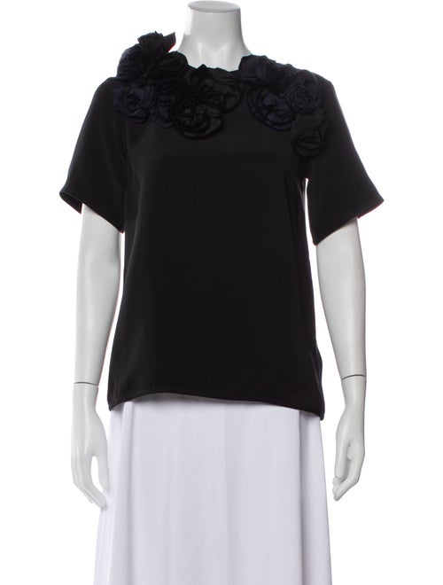 Victoria Beckham Silk Crew Neck Blouse