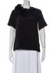 Victoria Beckham Silk Crew Neck Blouse