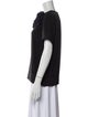Victoria Beckham Silk Crew Neck Blouse