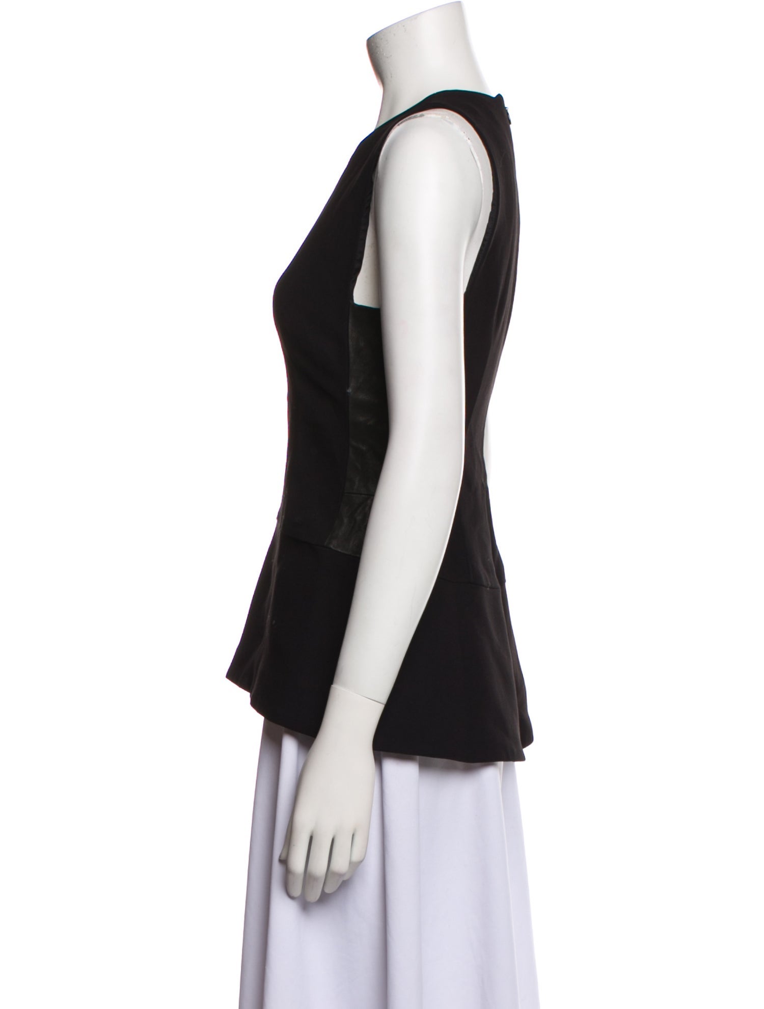 Victoria Beckham Crew Neck Sleeveless Top