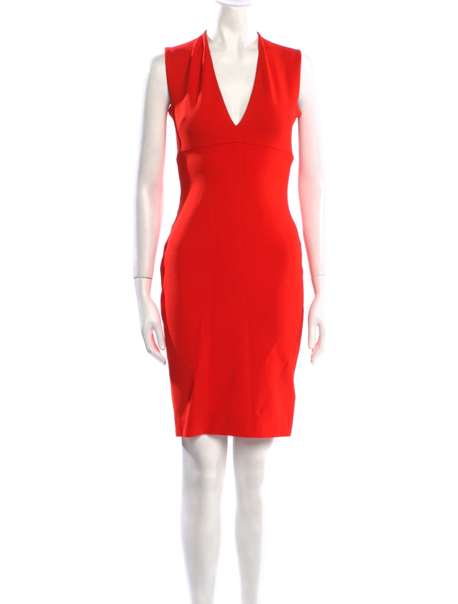 Victoria Beckham V-Neck Knee-Length Dress