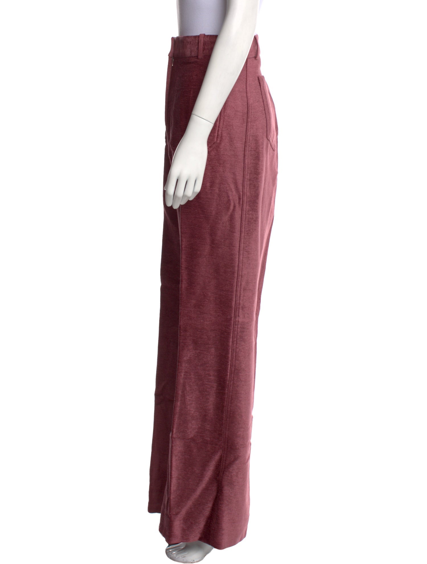 Victoria Beckham Leather Wide Leg Pants