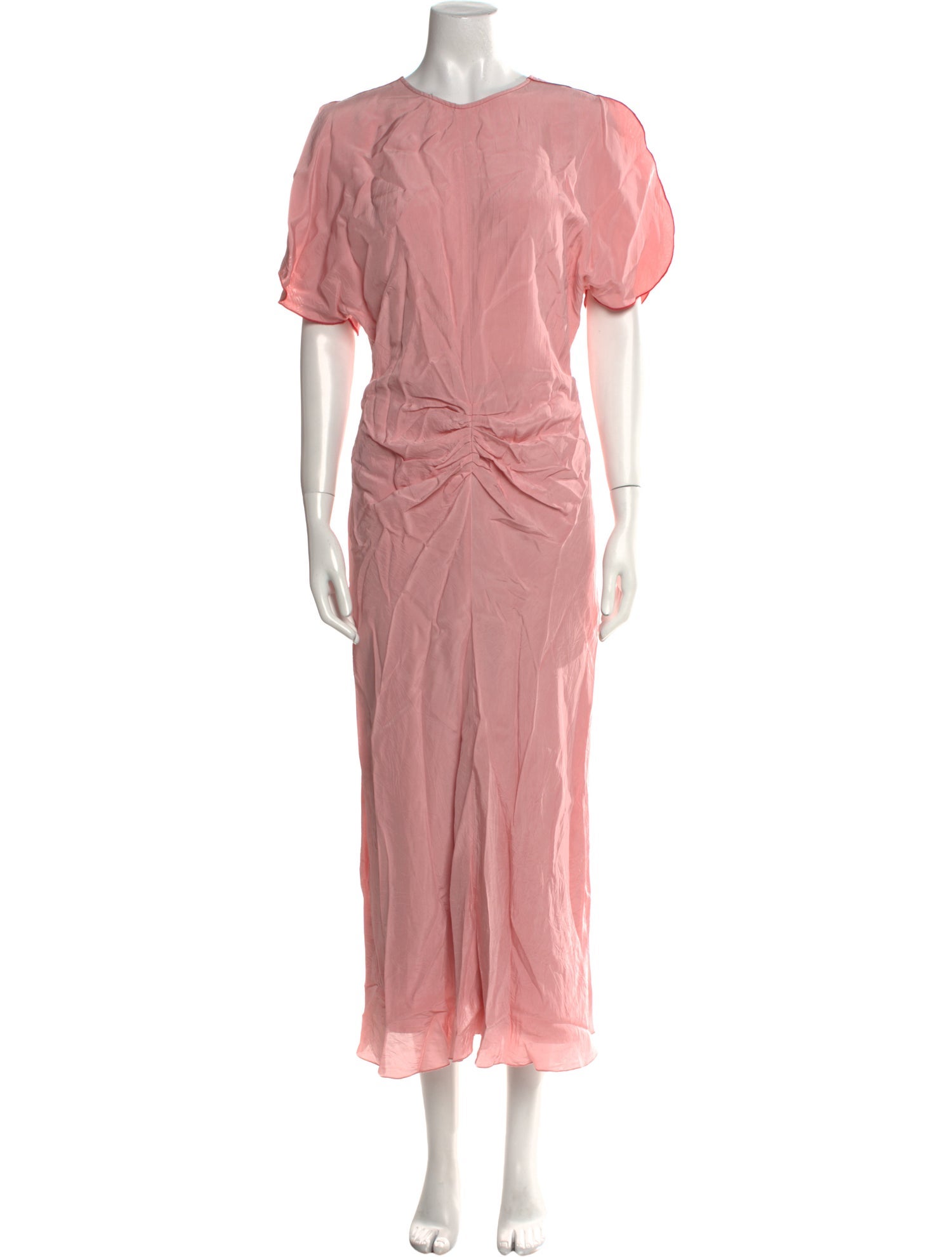 Victoria Beckham Crew Neck Long Dress