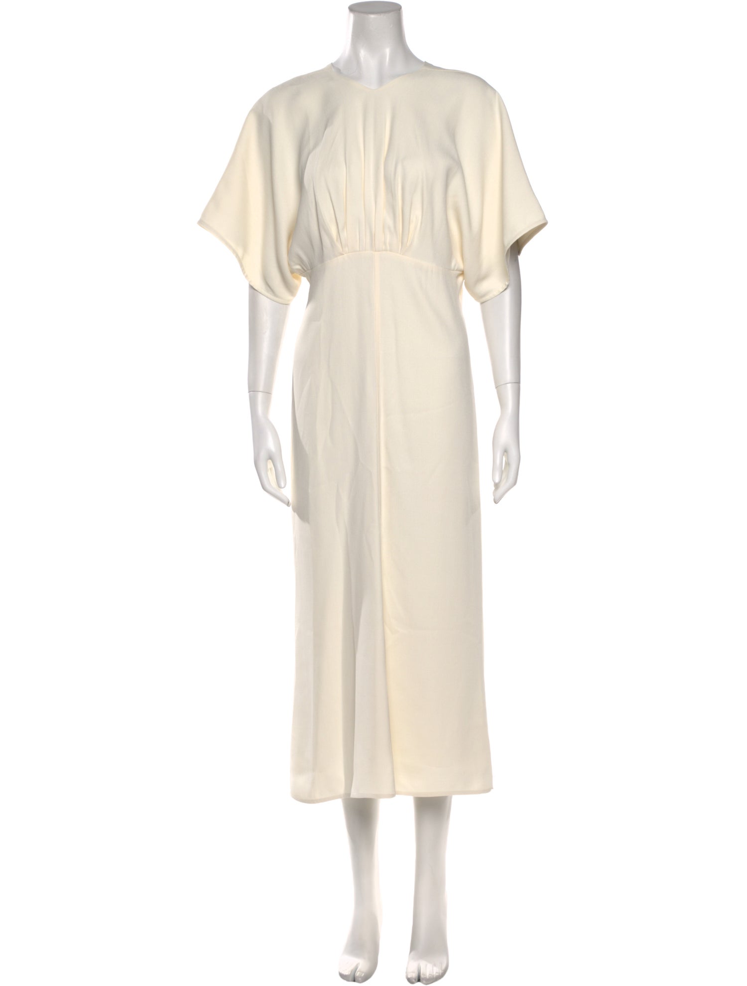 Victoria Beckham Crew Neck Long Dress