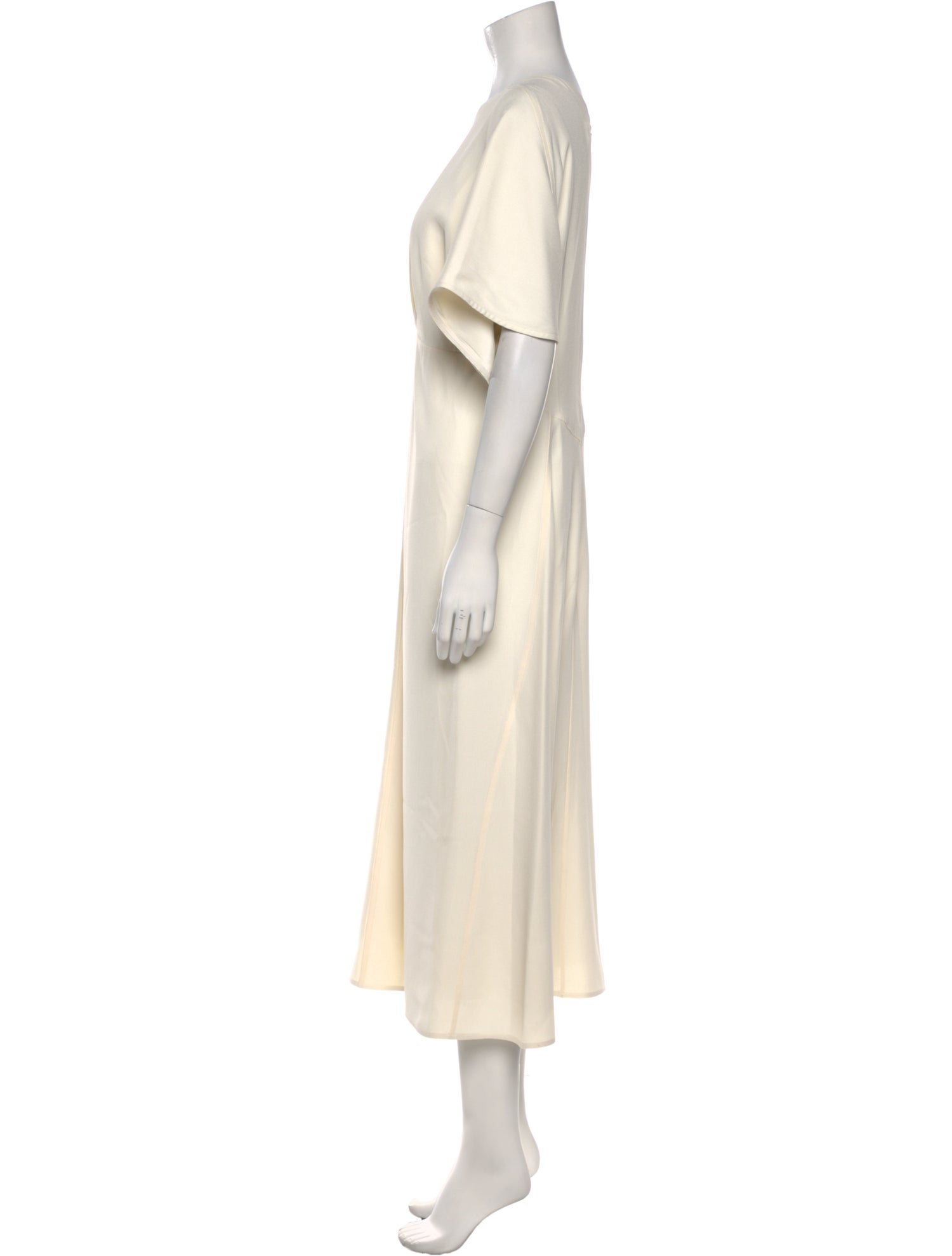 Victoria Beckham Crew Neck Long Dress