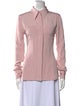 Victoria Beckham Long Sleeve Button-Up Top