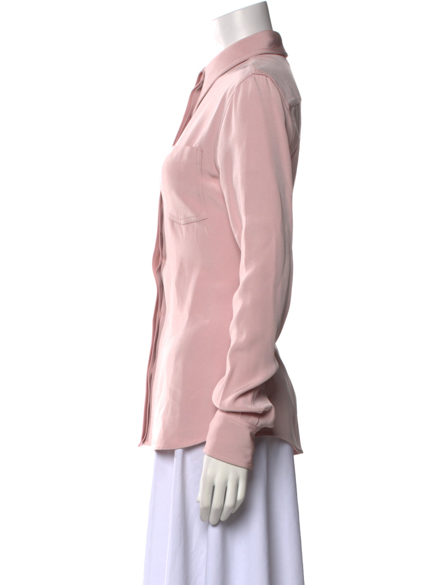 Victoria Beckham Long Sleeve Button-Up Top