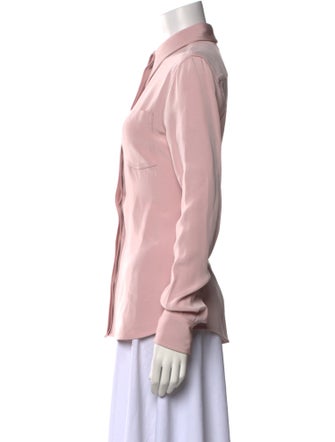 Victoria Beckham Long Sleeve Button-Up Top
