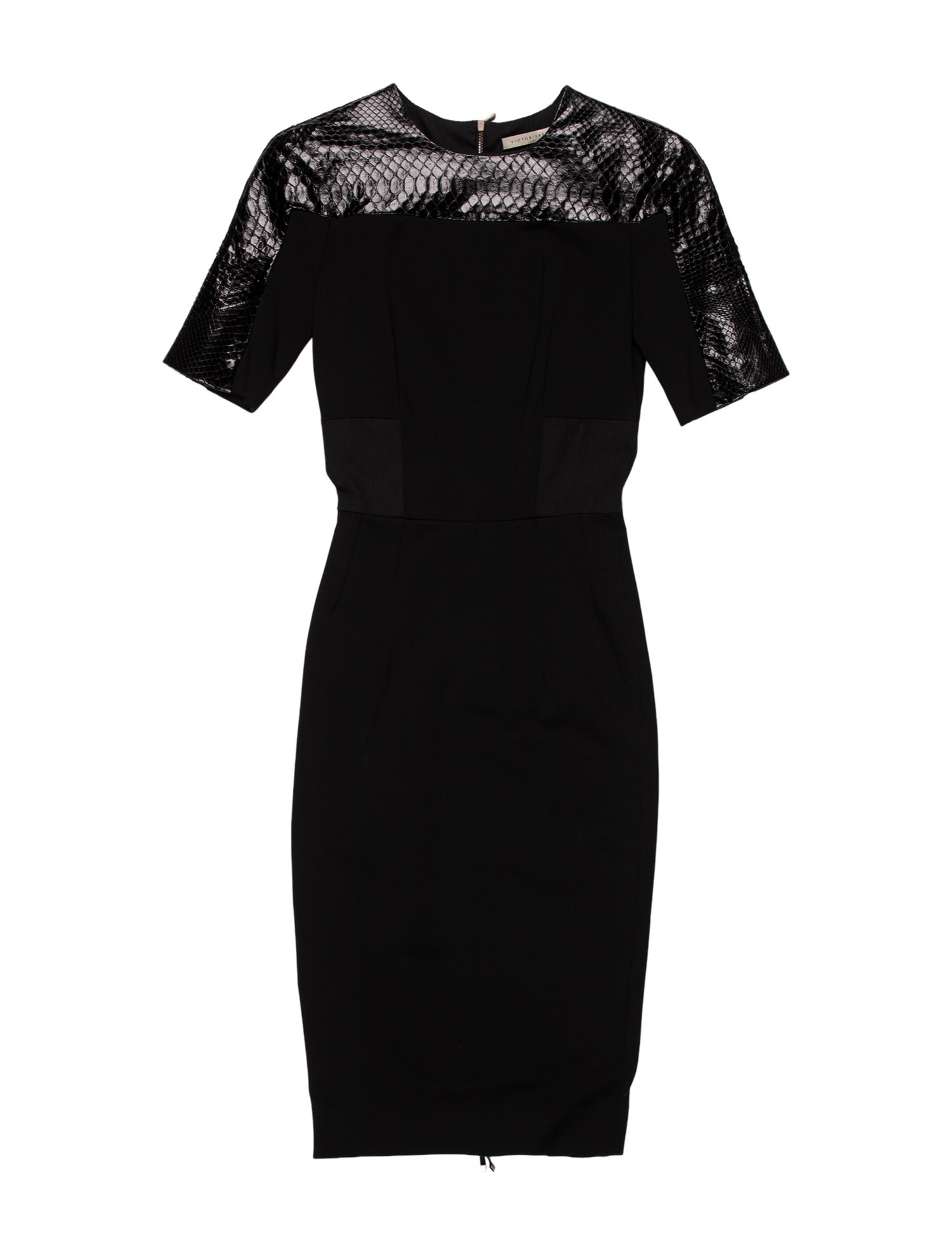 Victoria Beckham Crew Neck Knee-Length Dress