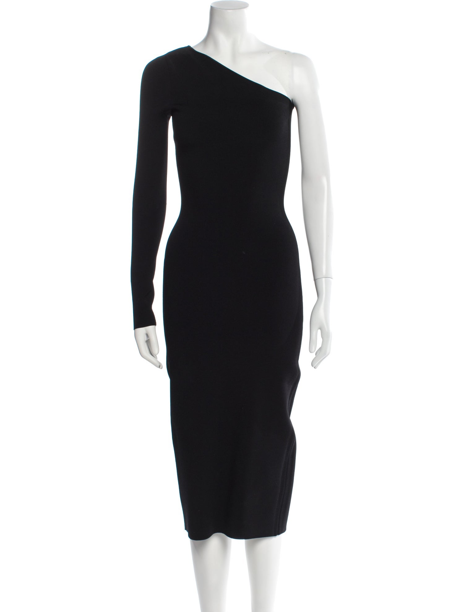 VB Body One-Shoulder Midi Length Dress