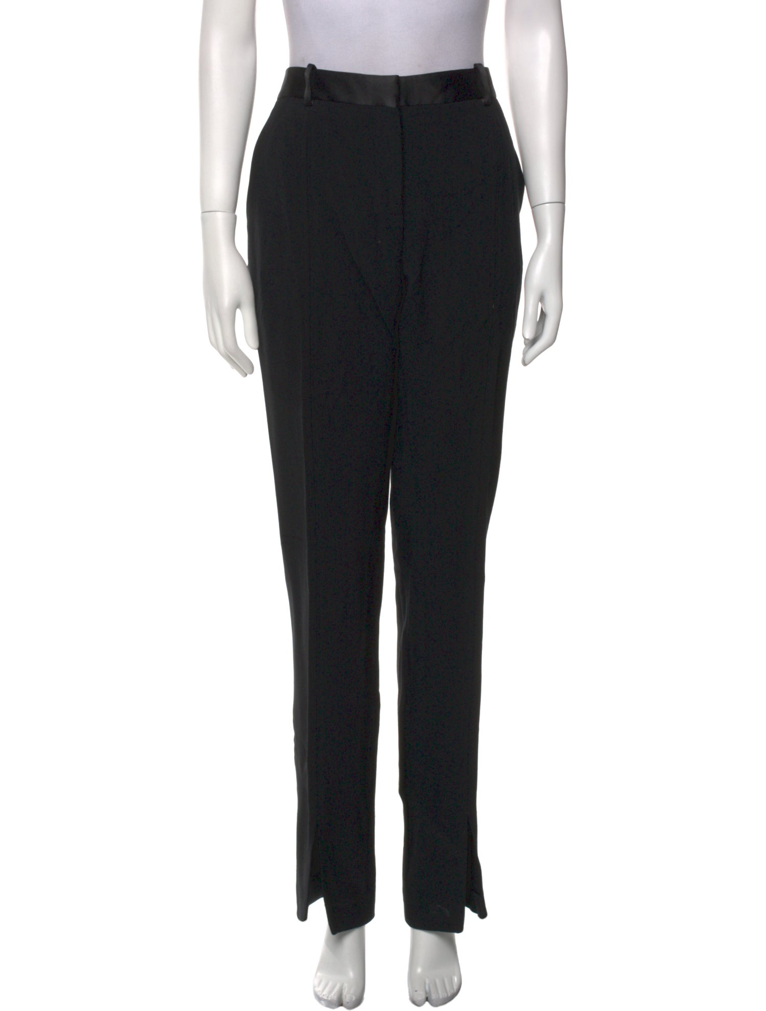 Victoria Beckham Virgin Wool Straight Leg Pants
