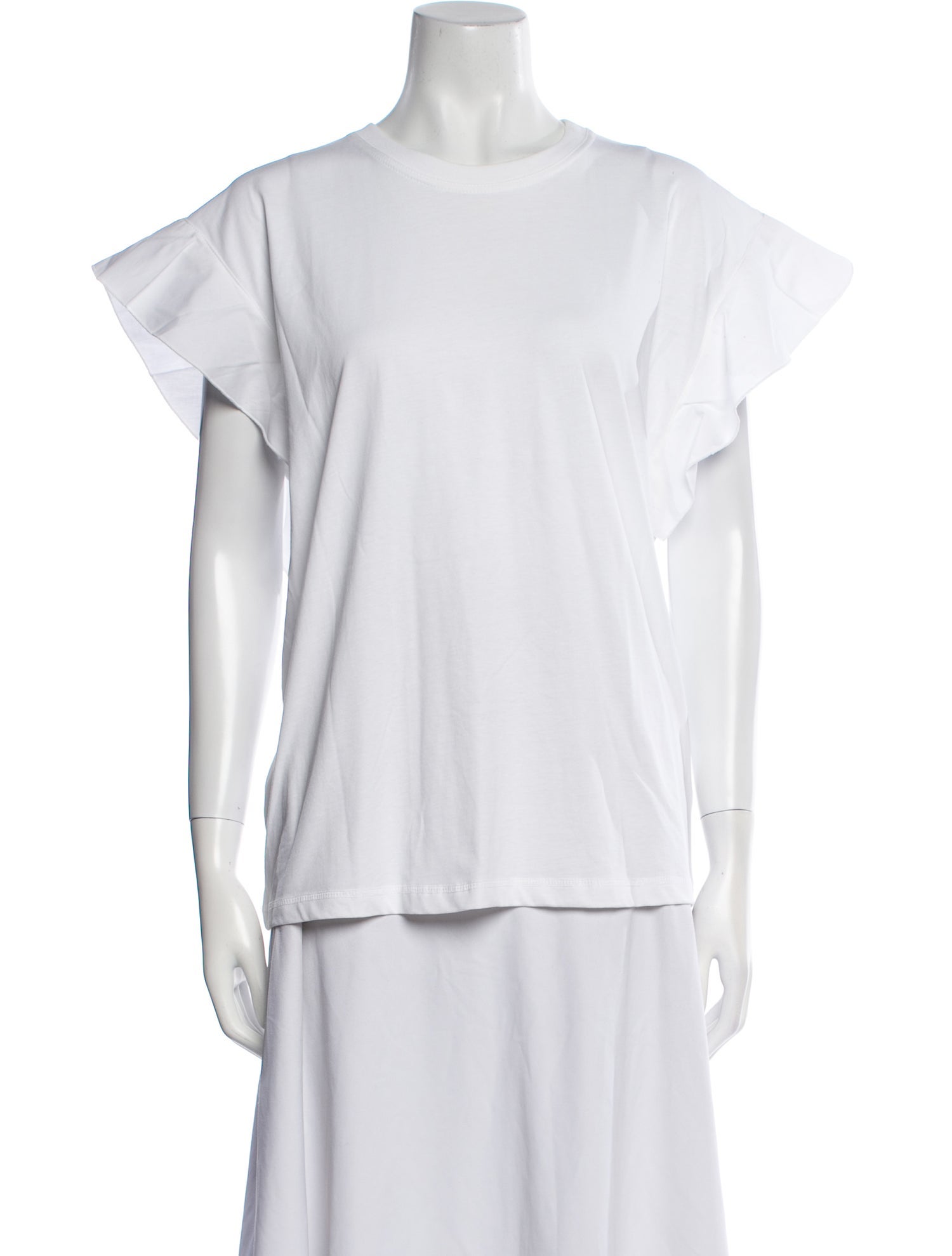 Victoria Beckham Crew Neck Short Sleeve T-Shirt