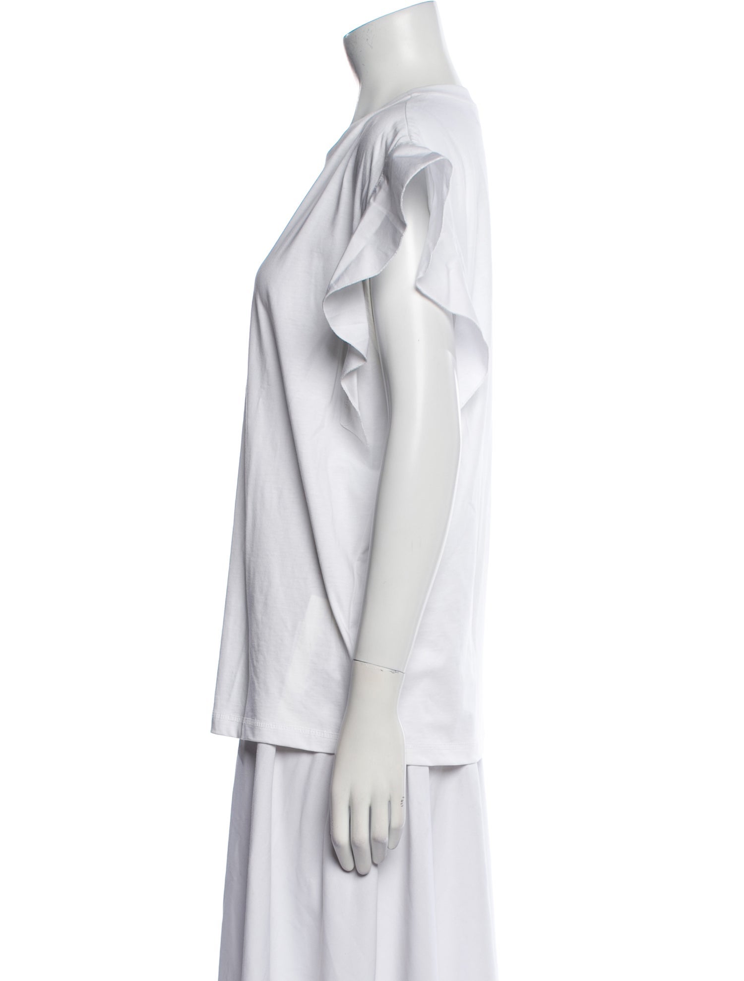 Victoria Beckham Crew Neck Short Sleeve T-Shirt