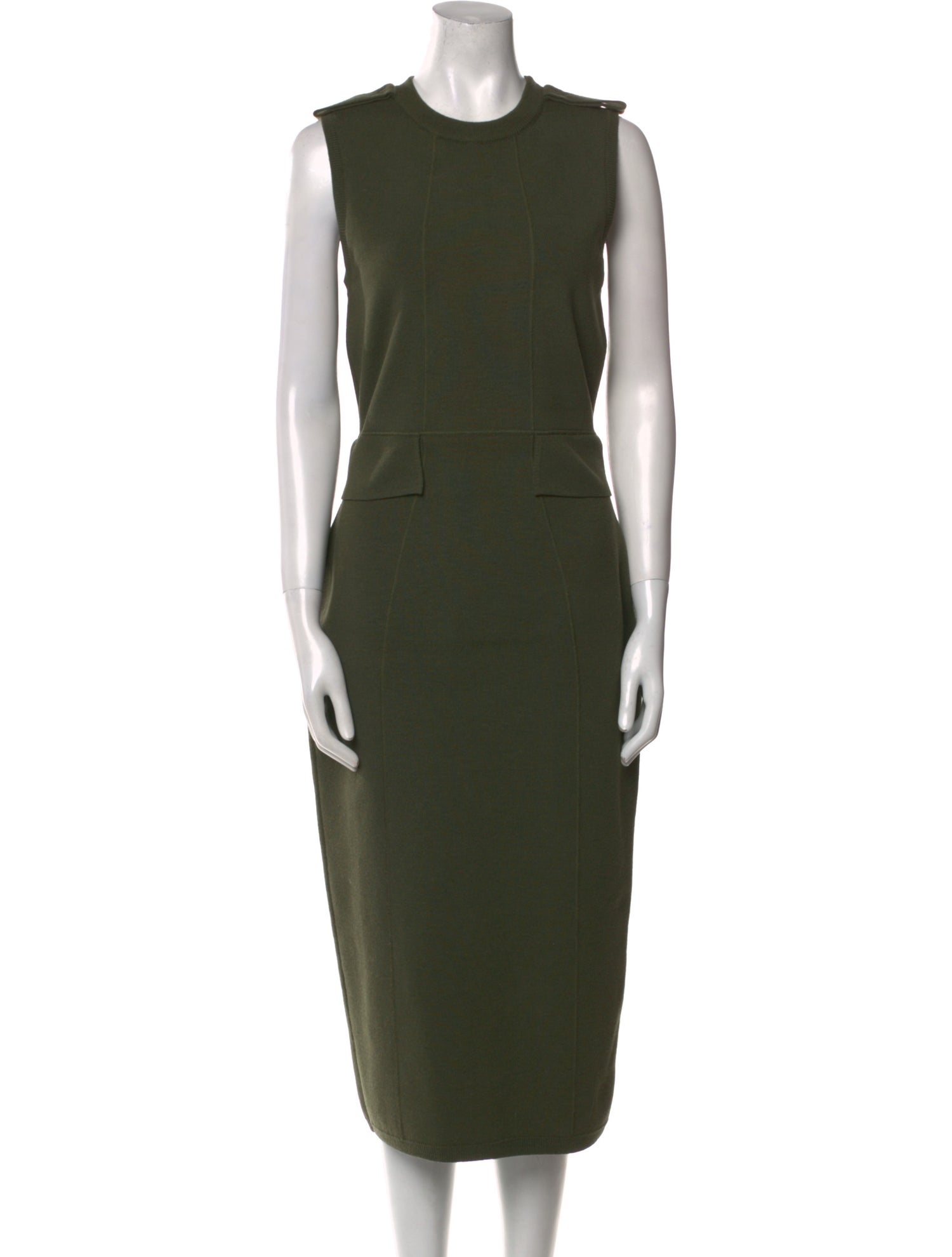 Victoria Beckham Virgin Wool Long Dress