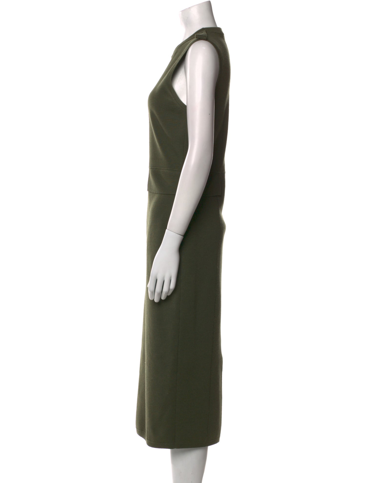 Victoria Beckham Virgin Wool Long Dress