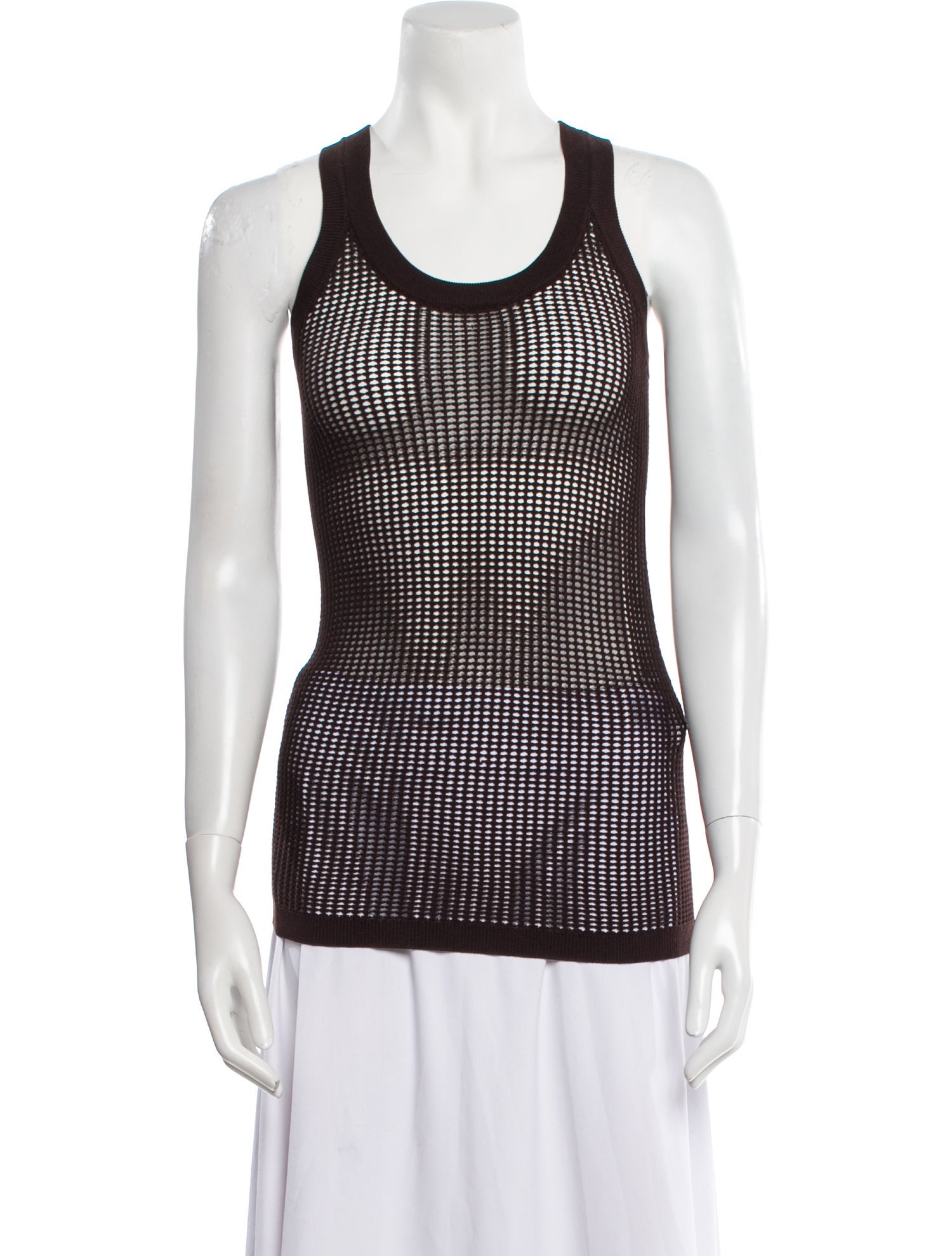 Victoria Beckham Scoop Neck Sleeveless Top