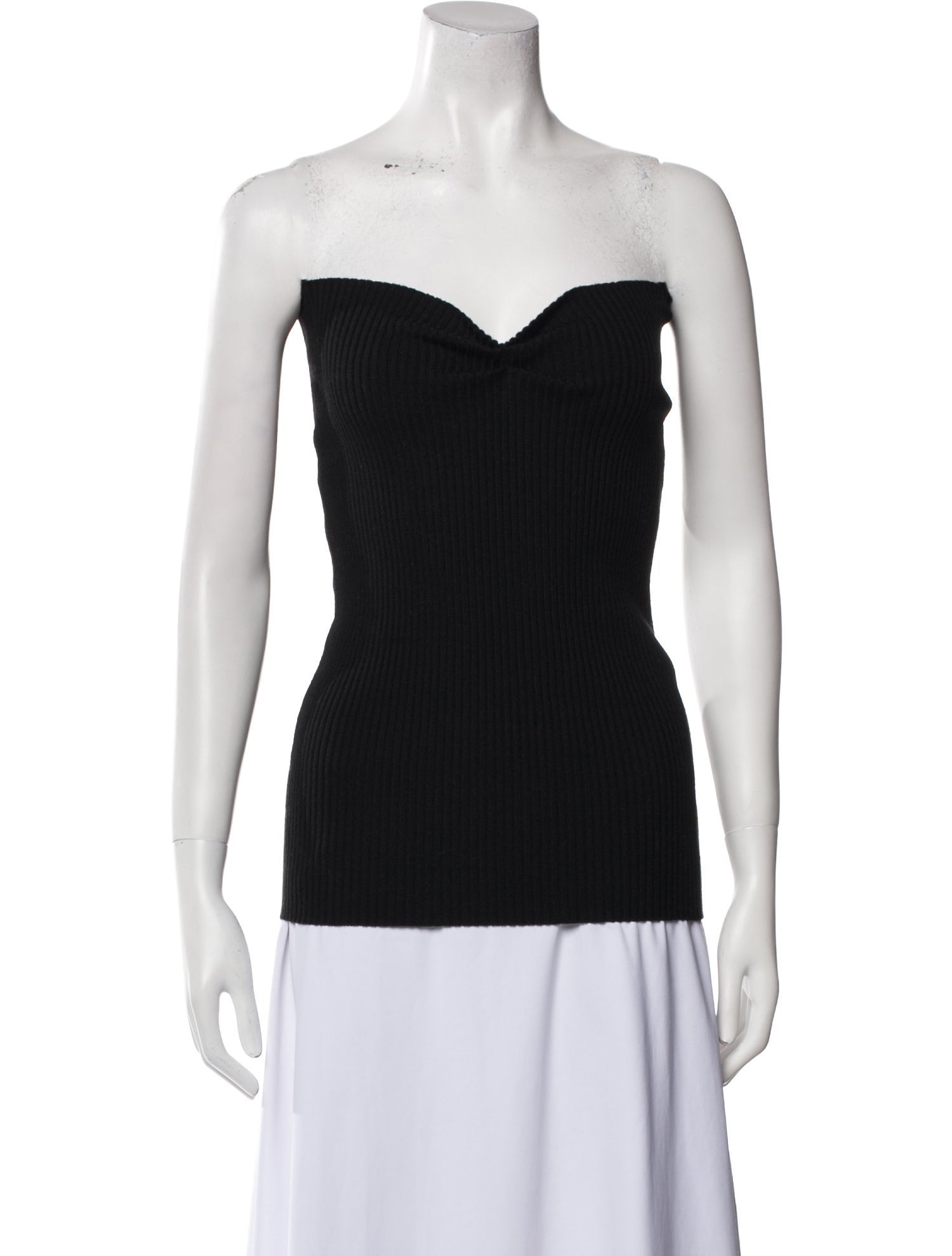 Victoria Beckham Wool Strapless Top