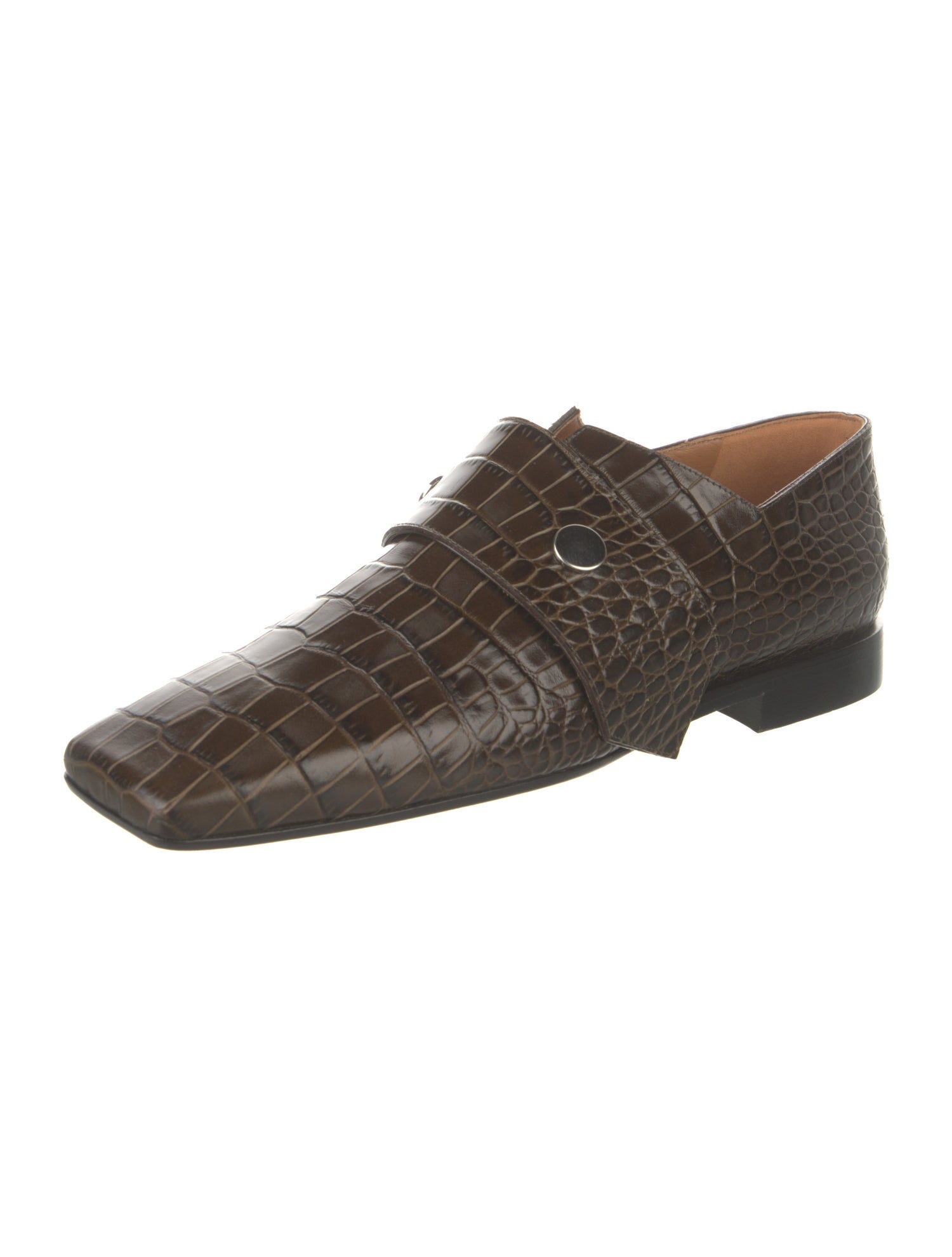Victoria Beckham Crocodile Animal Print Loafers
