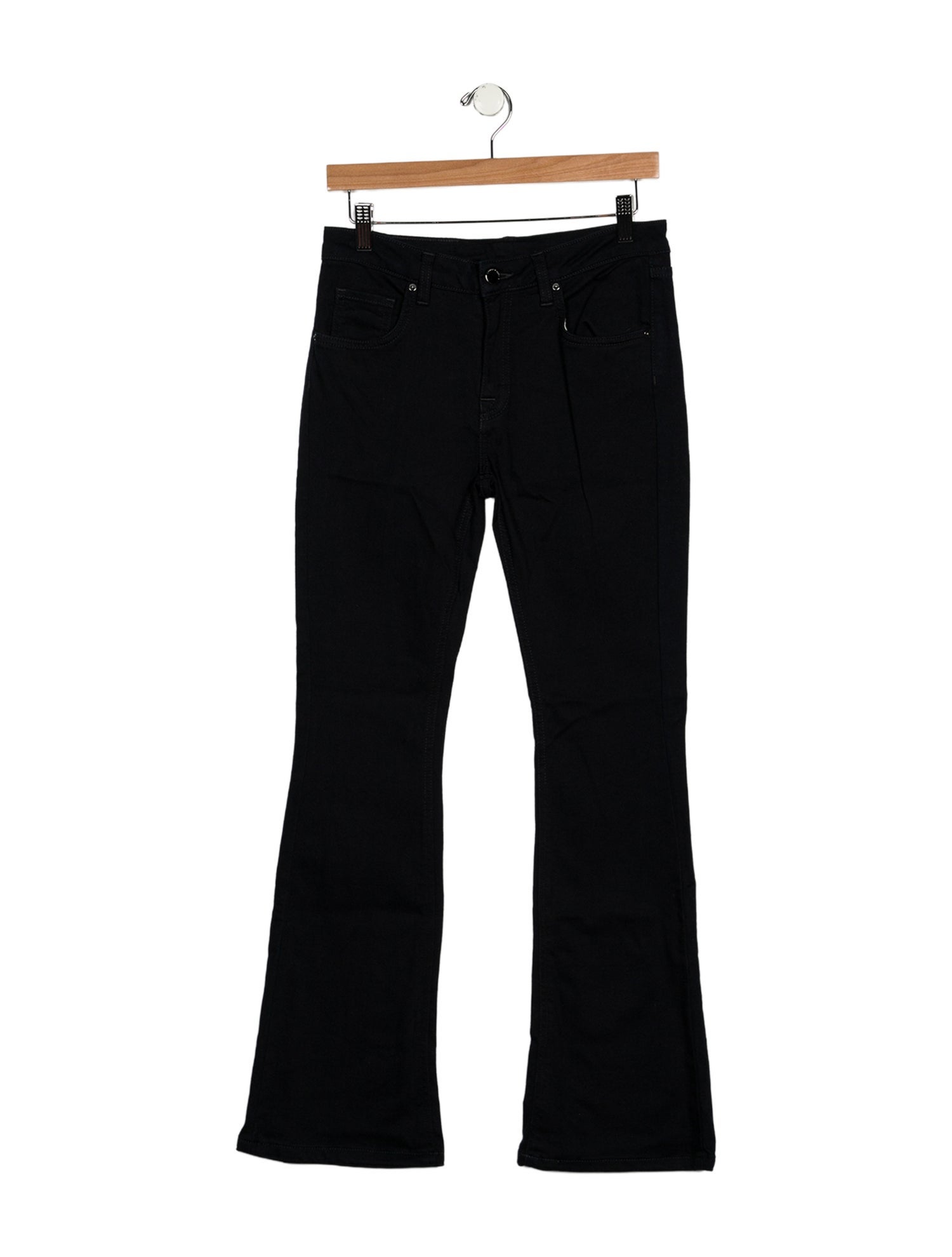 Victoria Beckham Mid-Rise Wide Leg Jeans