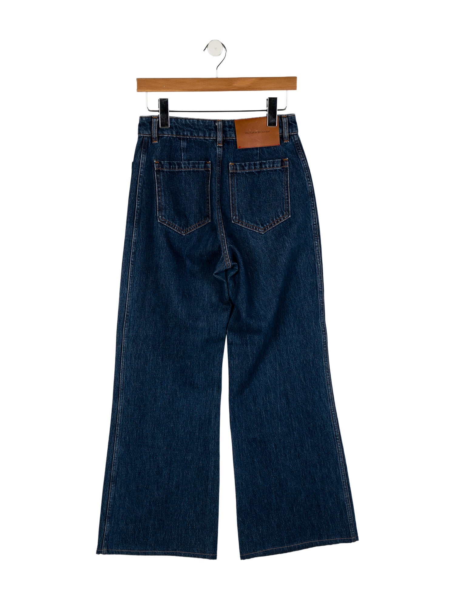 Victoria Beckham Mid-Rise Wide Leg Jeans