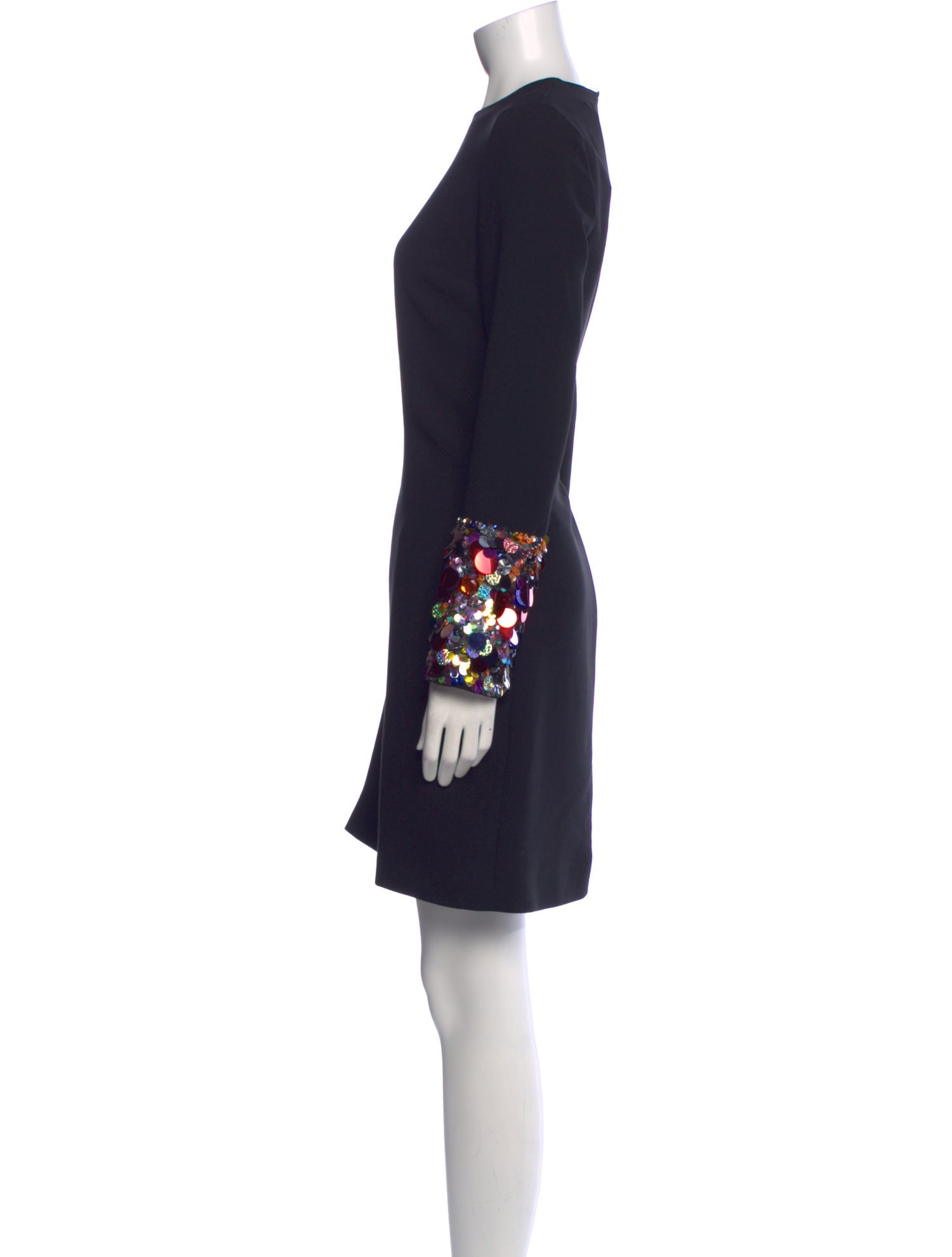 Victoria Beckham Crew Neck Mini Dress