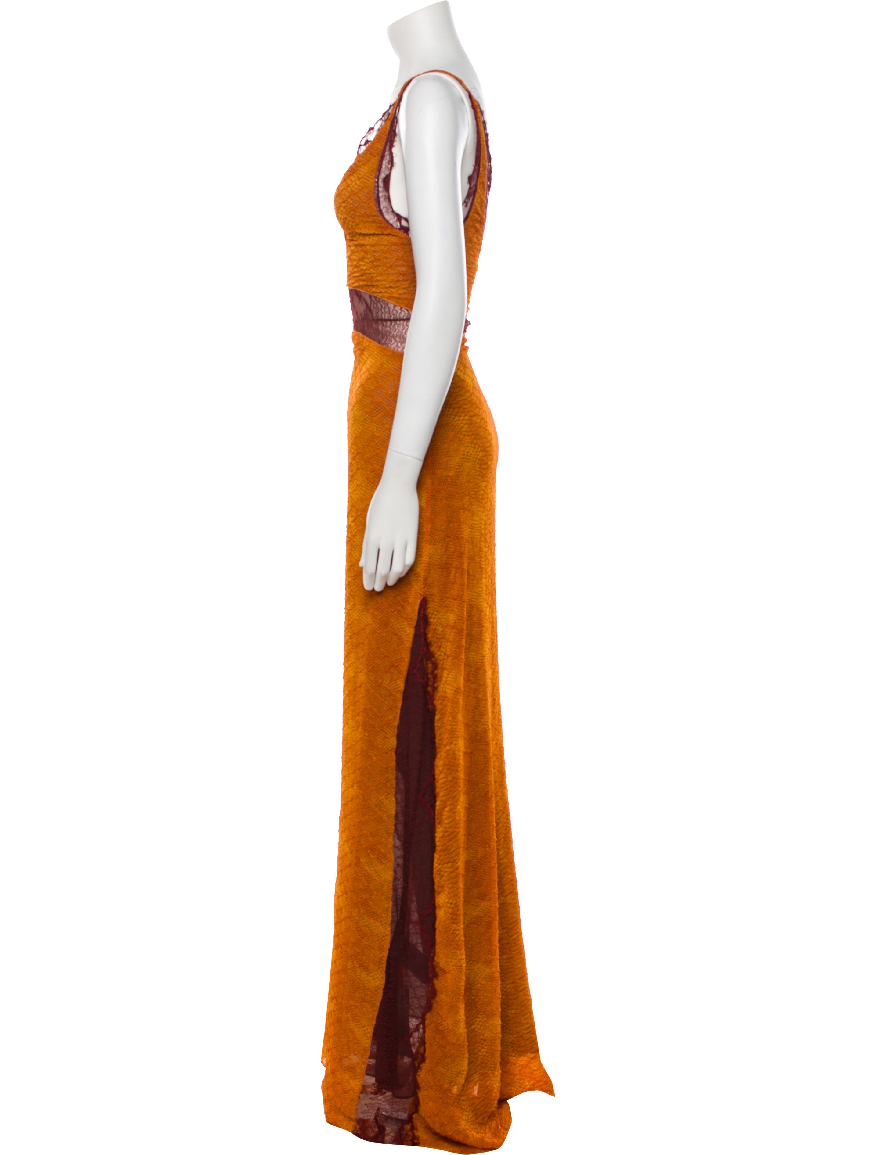 Victoria Beckham Animal Print Long Dress w/ Tags