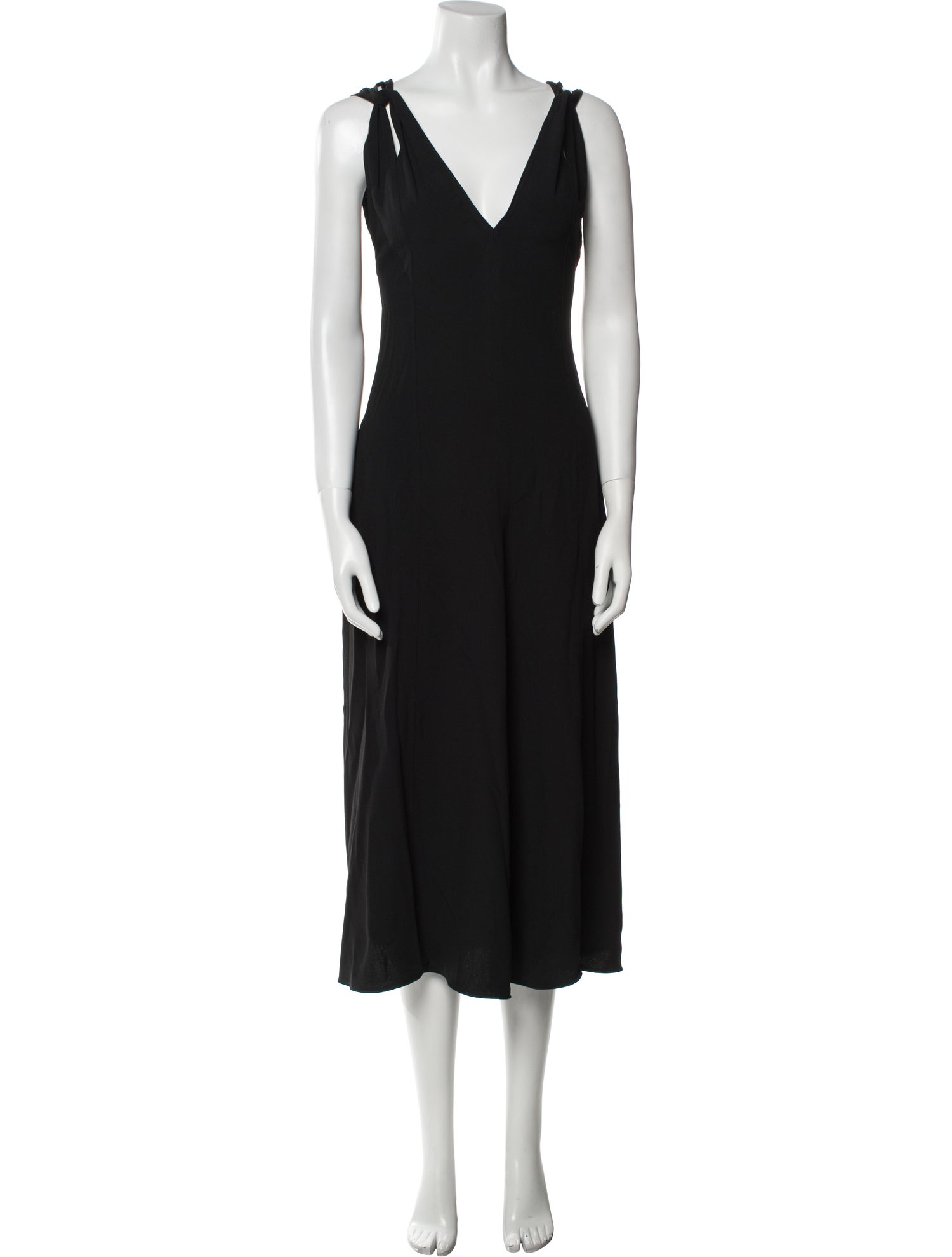 Victoria Beckham V-Neck Knee-Length Dress