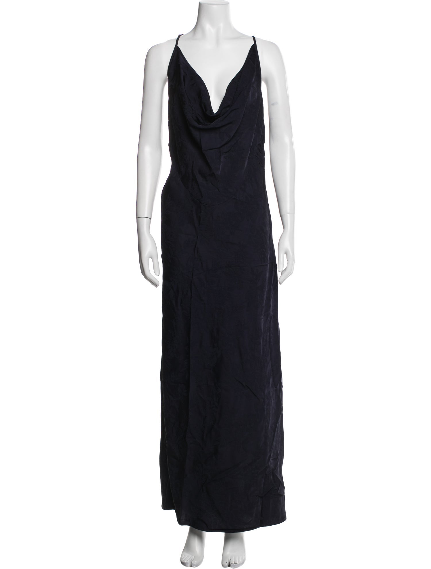 Victoria Beckham Cowl Neck Long Dress