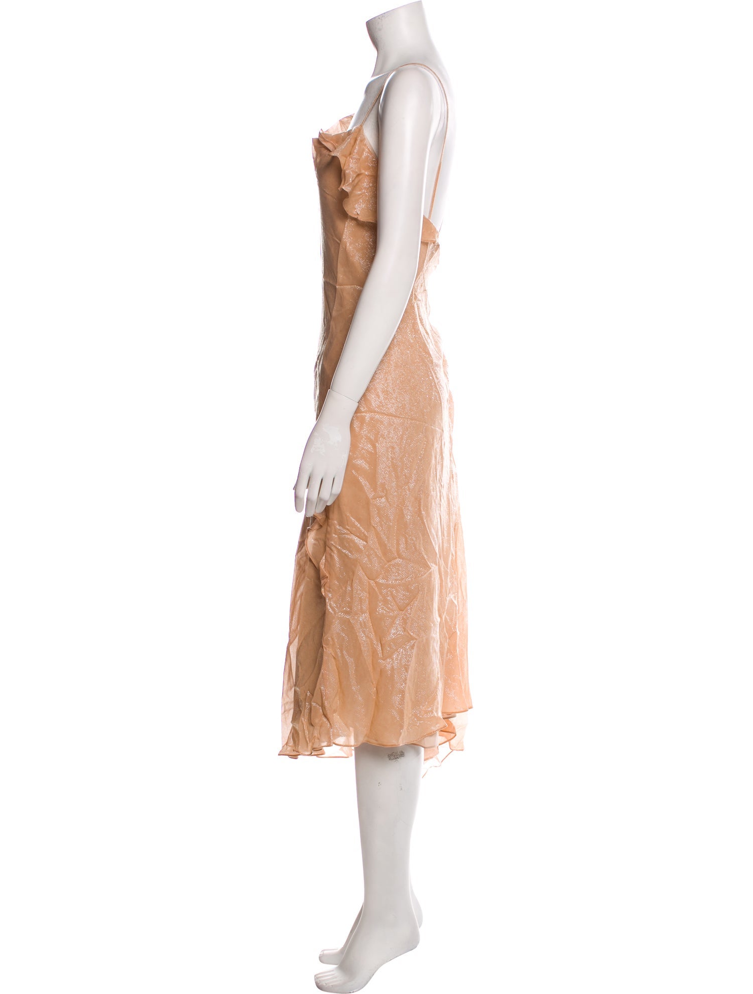 Victoria Beckham Square Neckline Long Dress