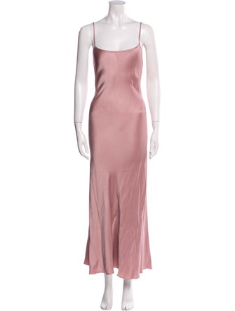 Victoria Beckham Square Neckline Long Dress