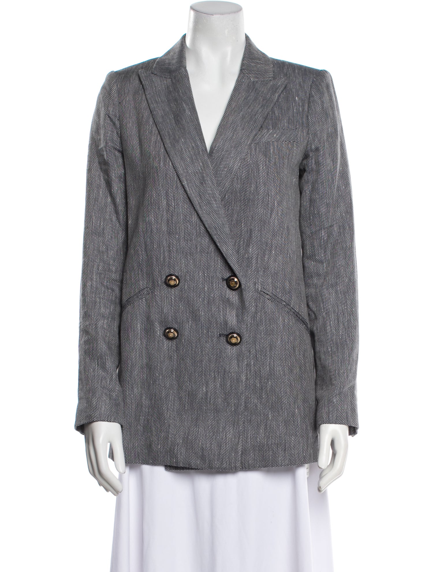 Victoria Beckham Linen Printed Blazer w/ Tags