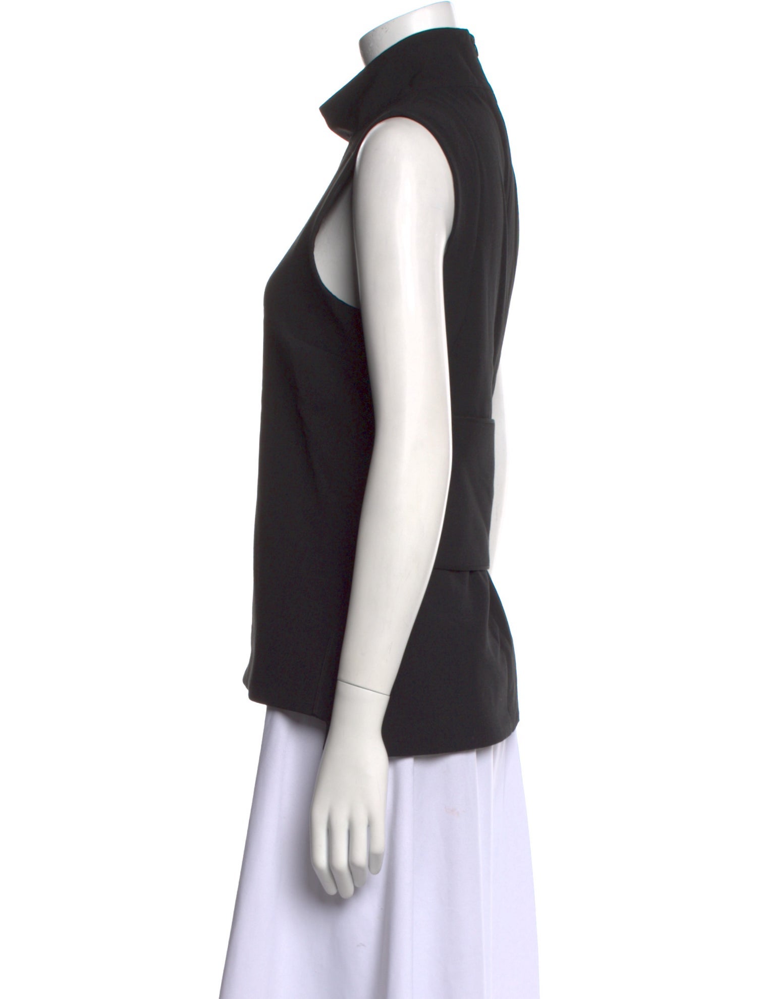 Victoria Beckham Turtleneck Sleeveless Top