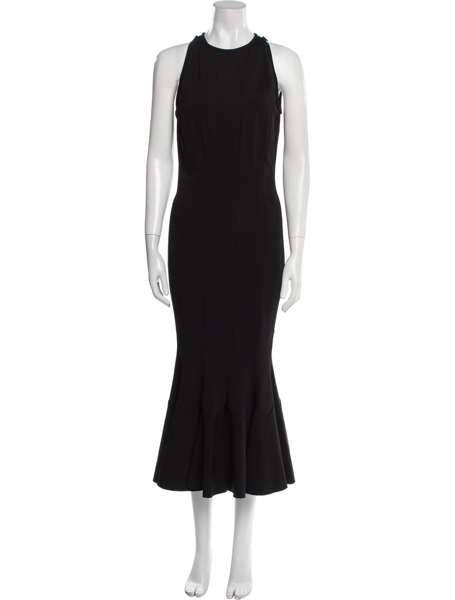 Victoria Beckham Crew Neck Long Dress