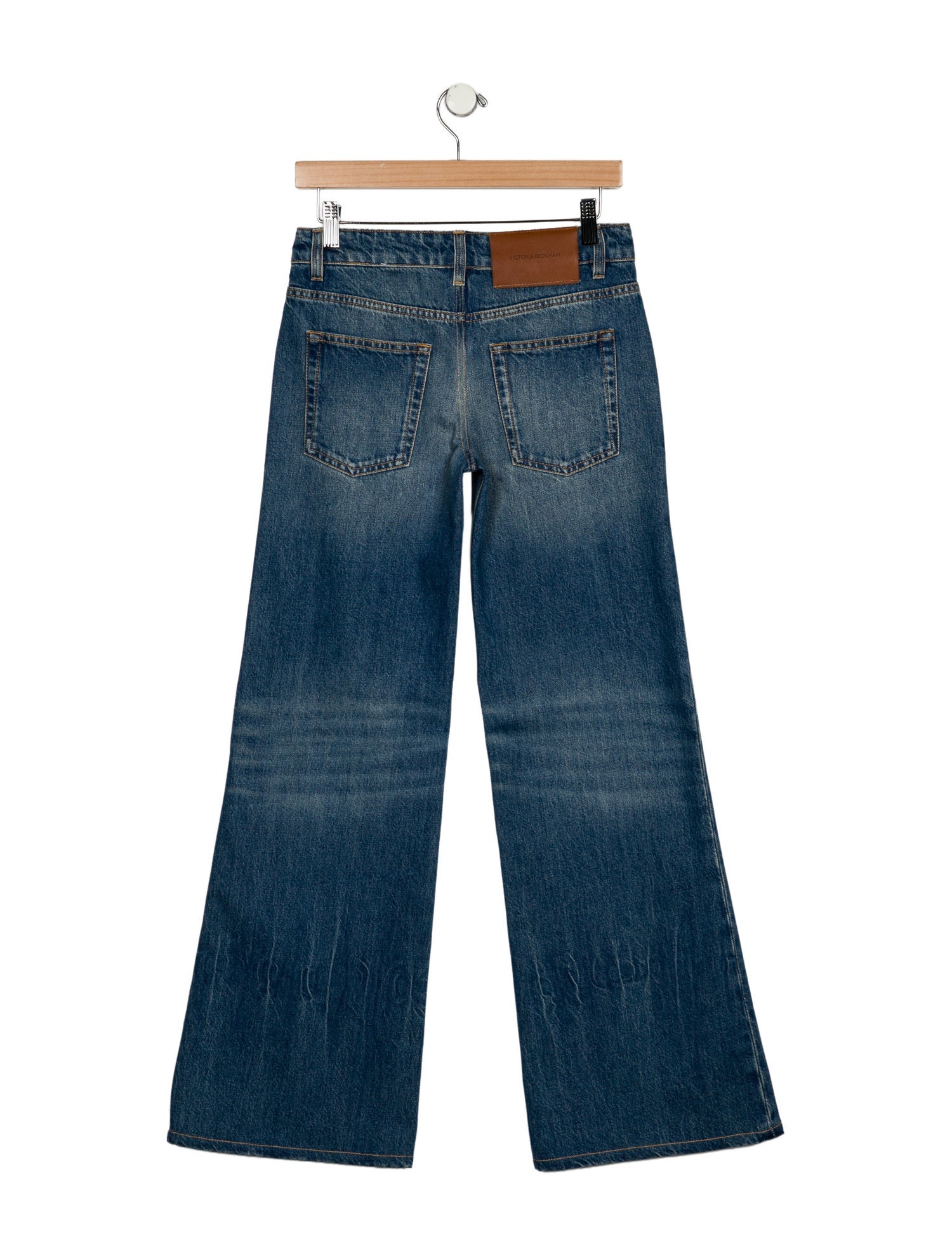 Victoria Beckham Mid-Rise Wide Leg Jeans w/ Tags