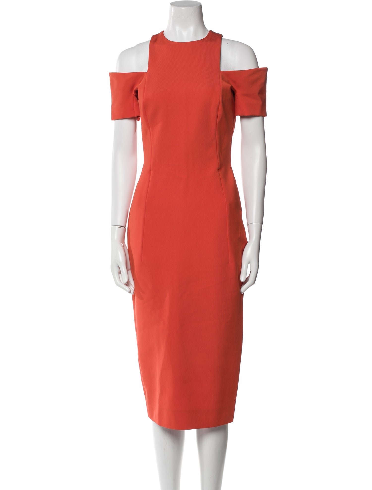 Victoria Beckham Crew Neck Midi Length Dress w/ Tags