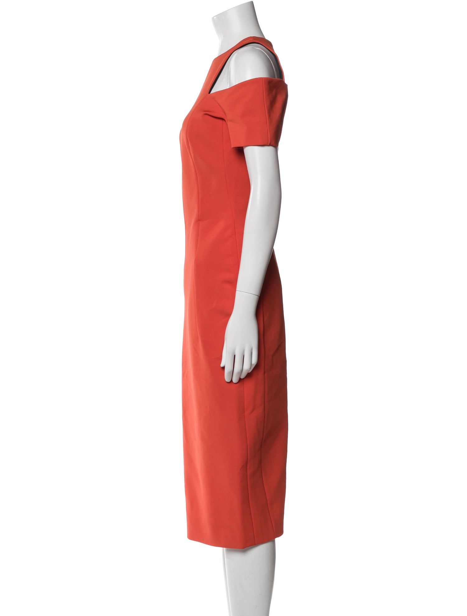 Victoria Beckham Crew Neck Midi Length Dress w/ Tags