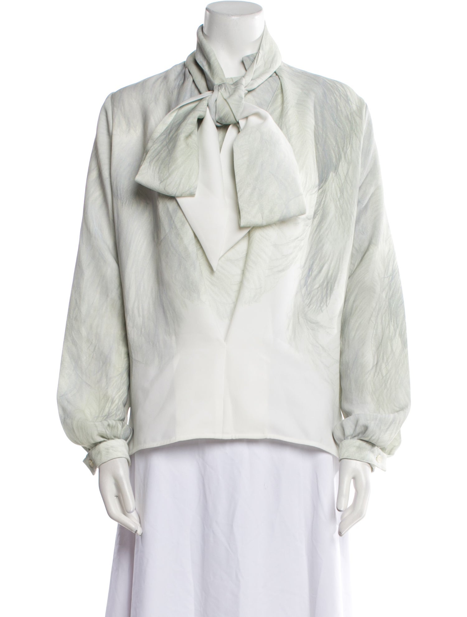 Victoria Beckham V-Neck Long Sleeve Blouse