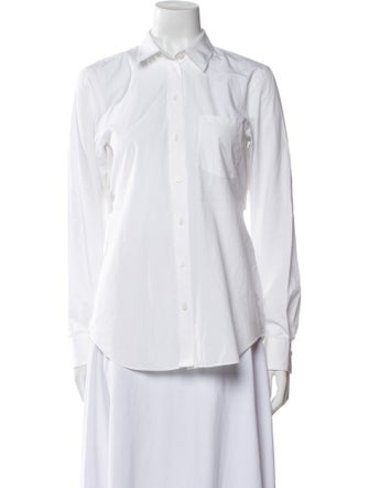Victoria Beckham Long Sleeve Button-Up Top