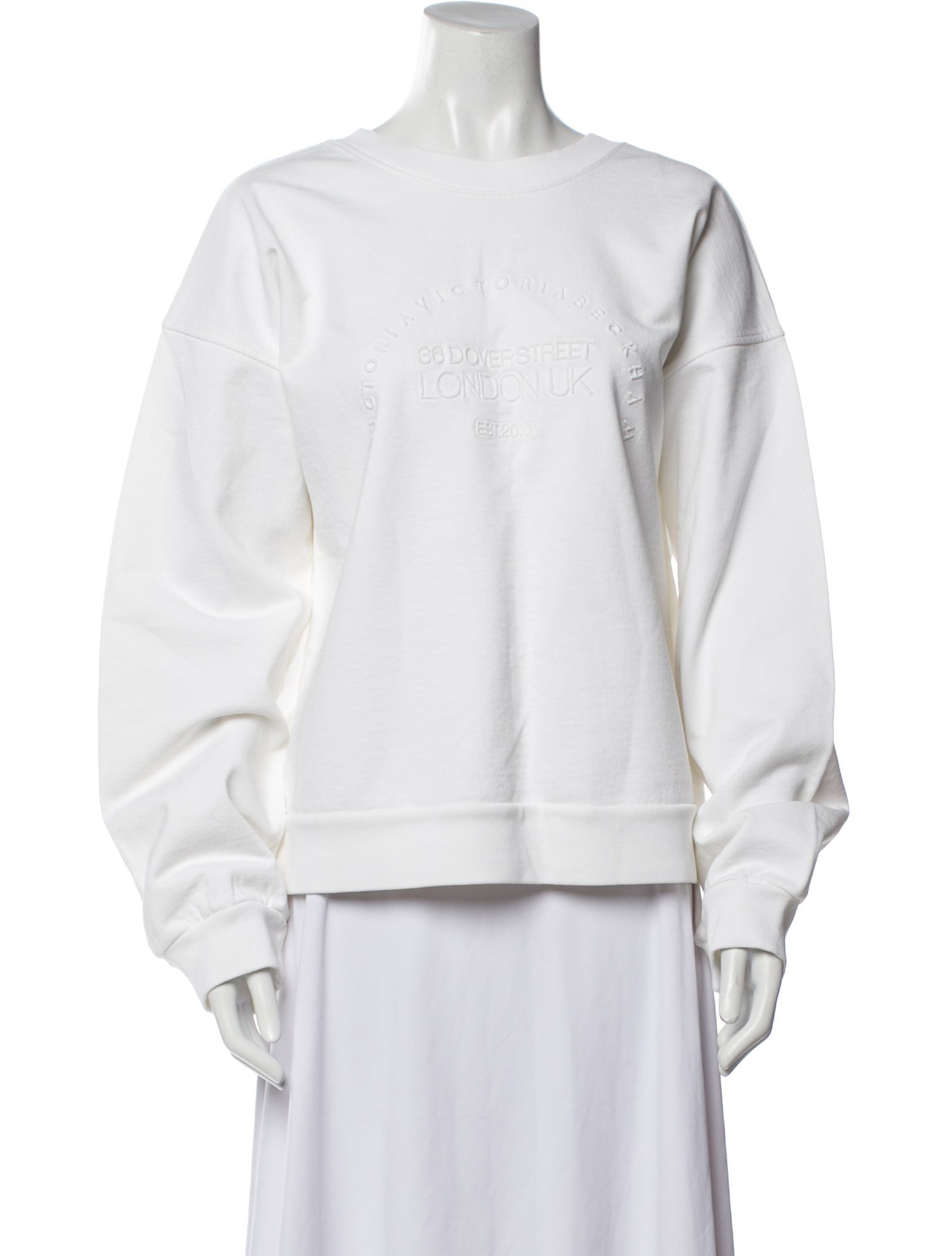 Victoria Beckham Scoop Neck Long Sleeve Sweatshirt w/ Tags