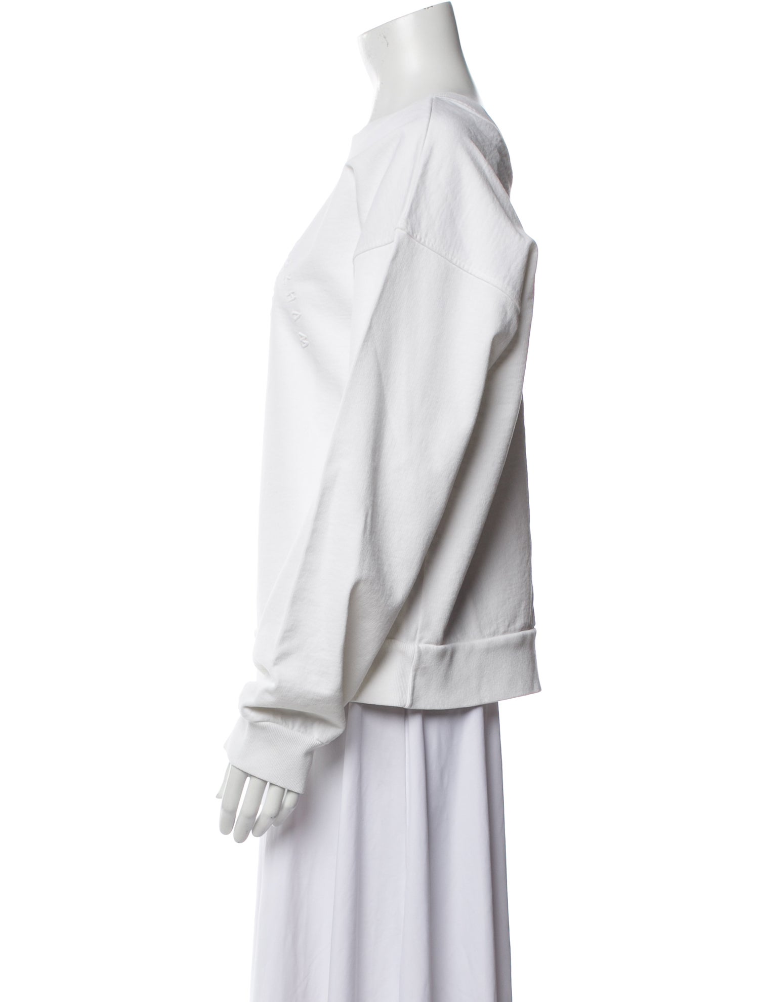 Victoria Beckham Crew Neck Long Sleeve Sweatshirt