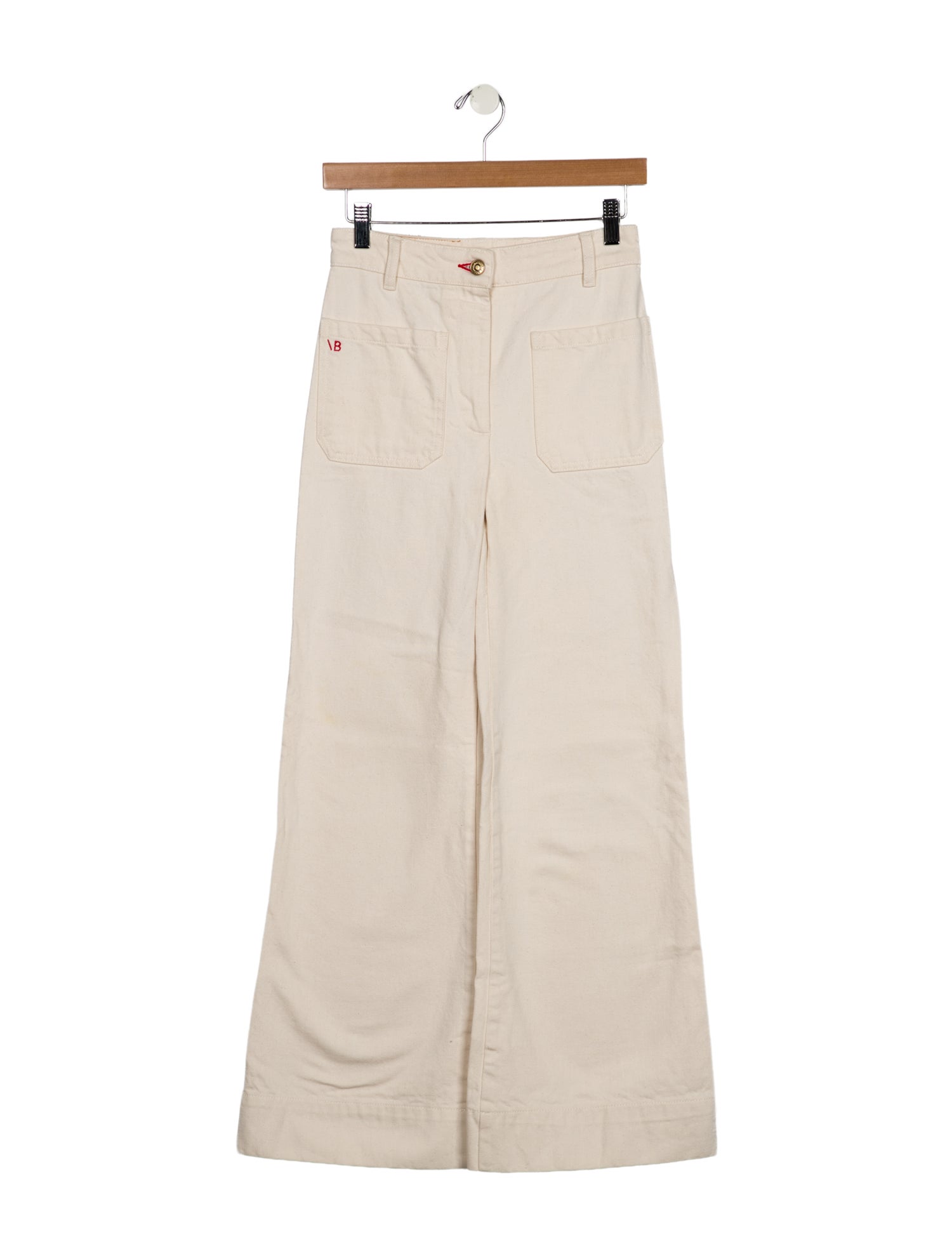 Victoria Beckham Mid-Rise Wide Leg Jeans