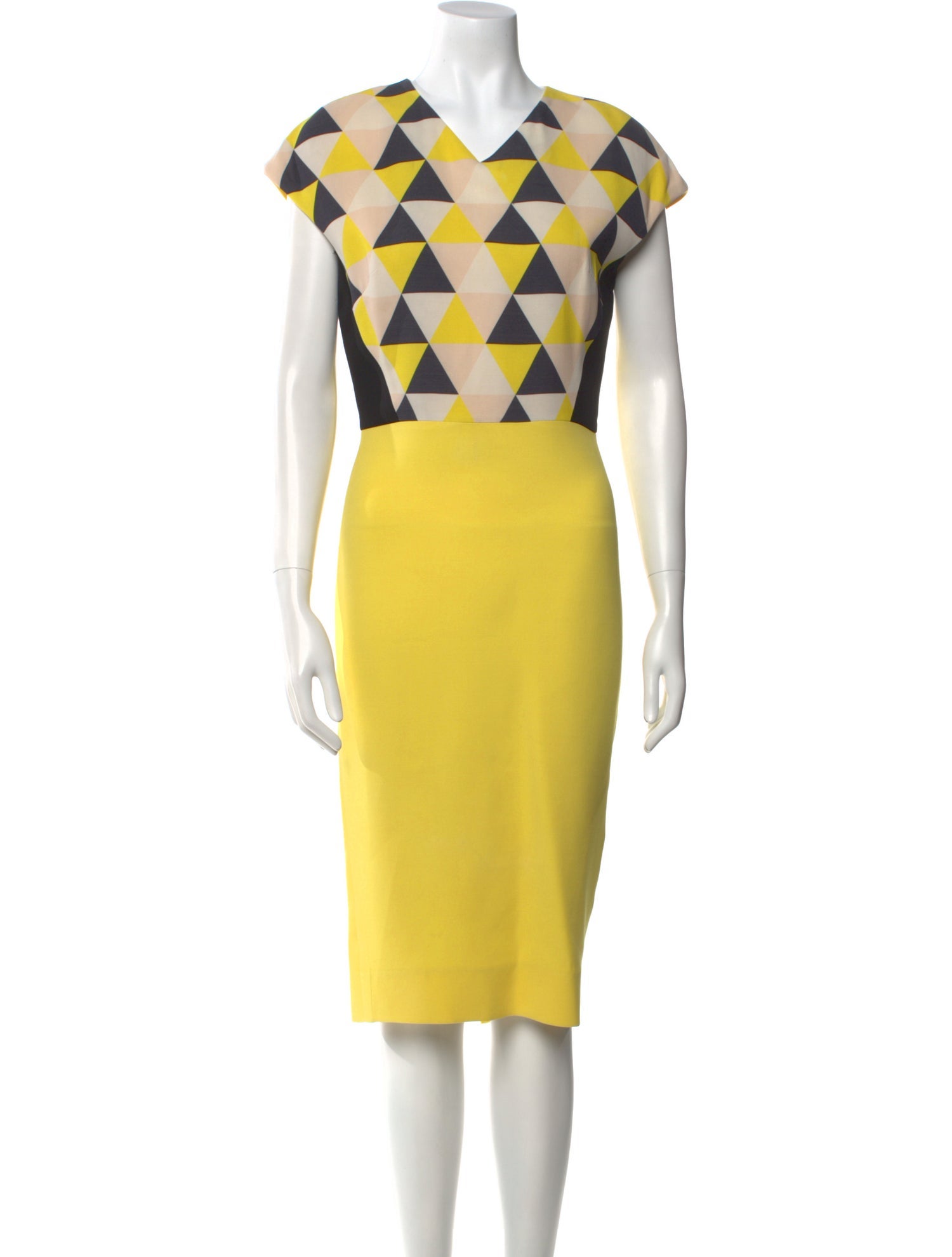 Victoria Beckham Silk Midi Length Dress