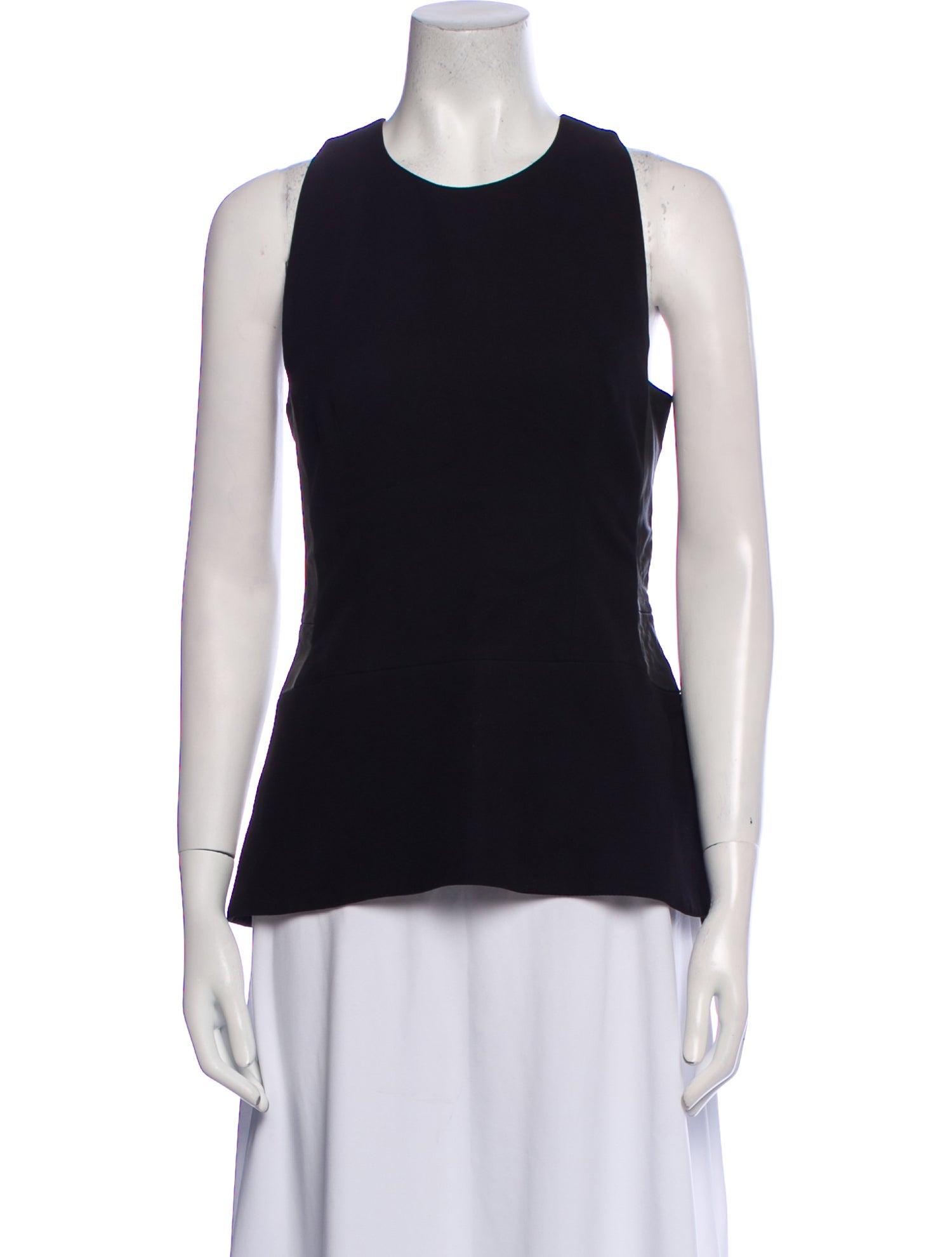 Victoria Beckham Crew Neck Sleeveless Top