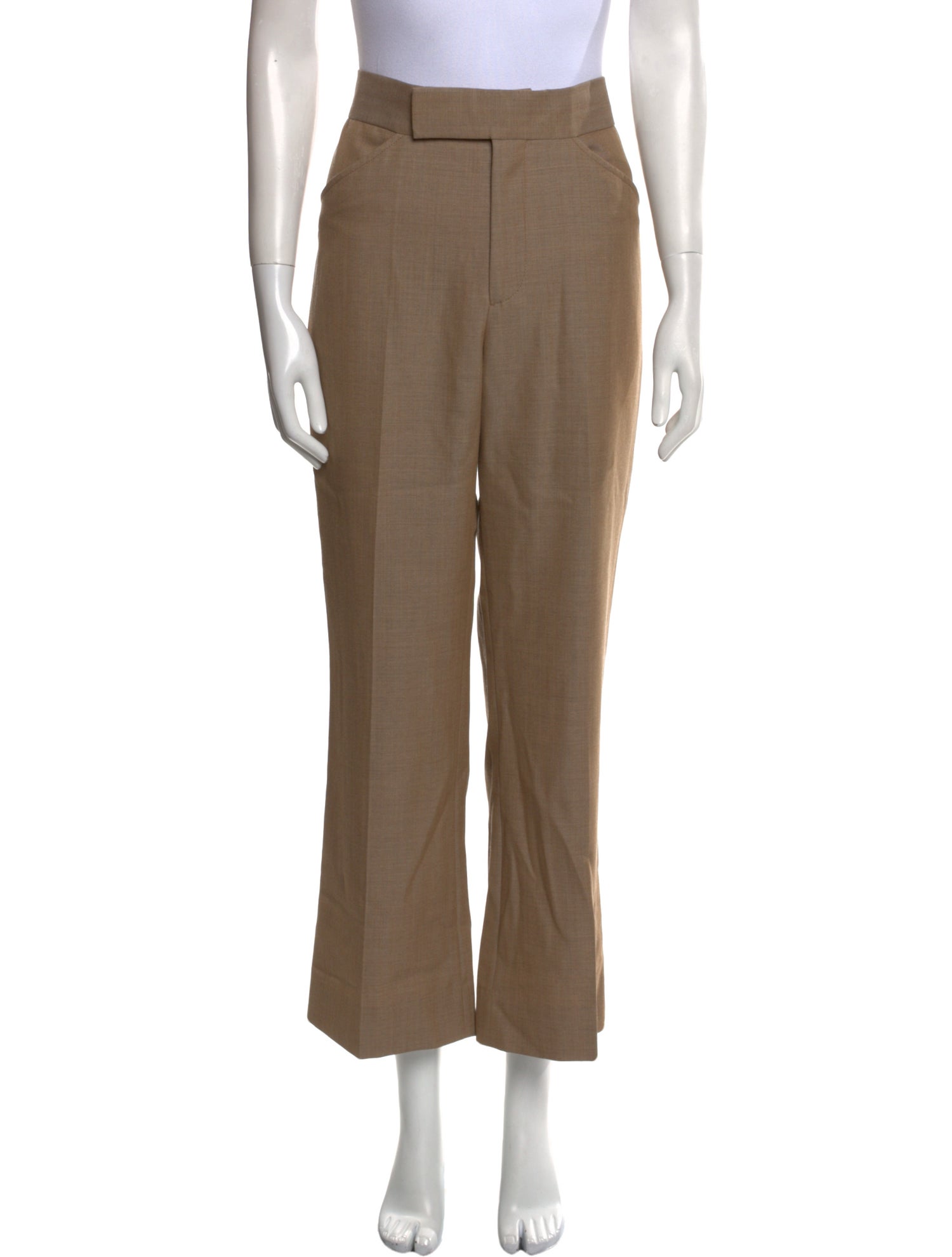 Victoria Beckham Virgin Wool Wide Leg Pants
