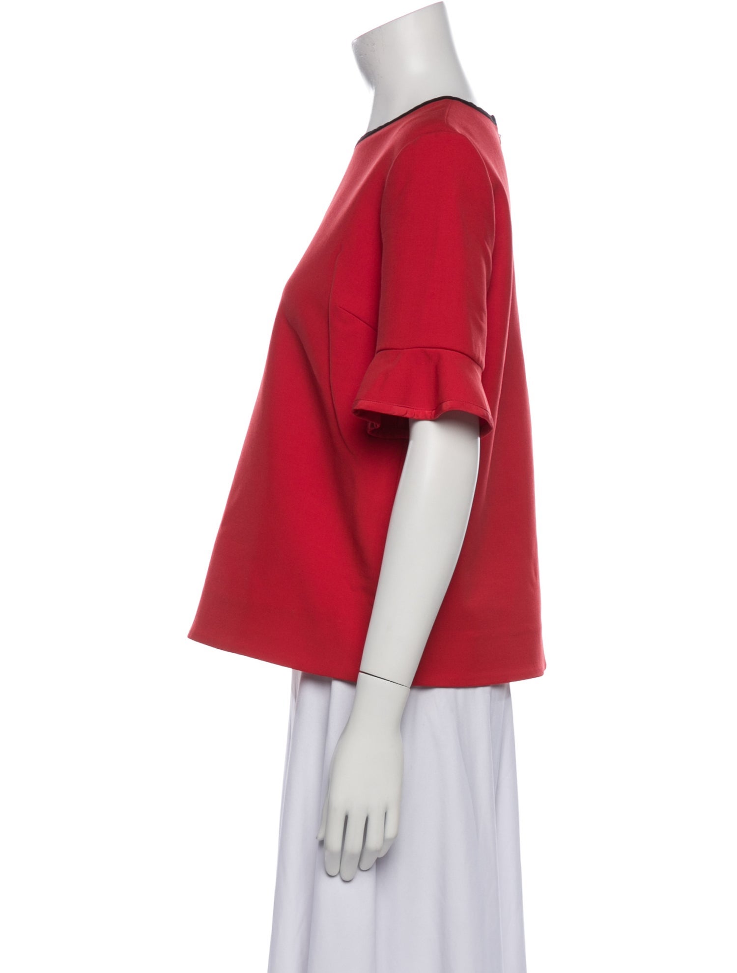 Victoria Beckham Wool Crew Neck T-Shirt