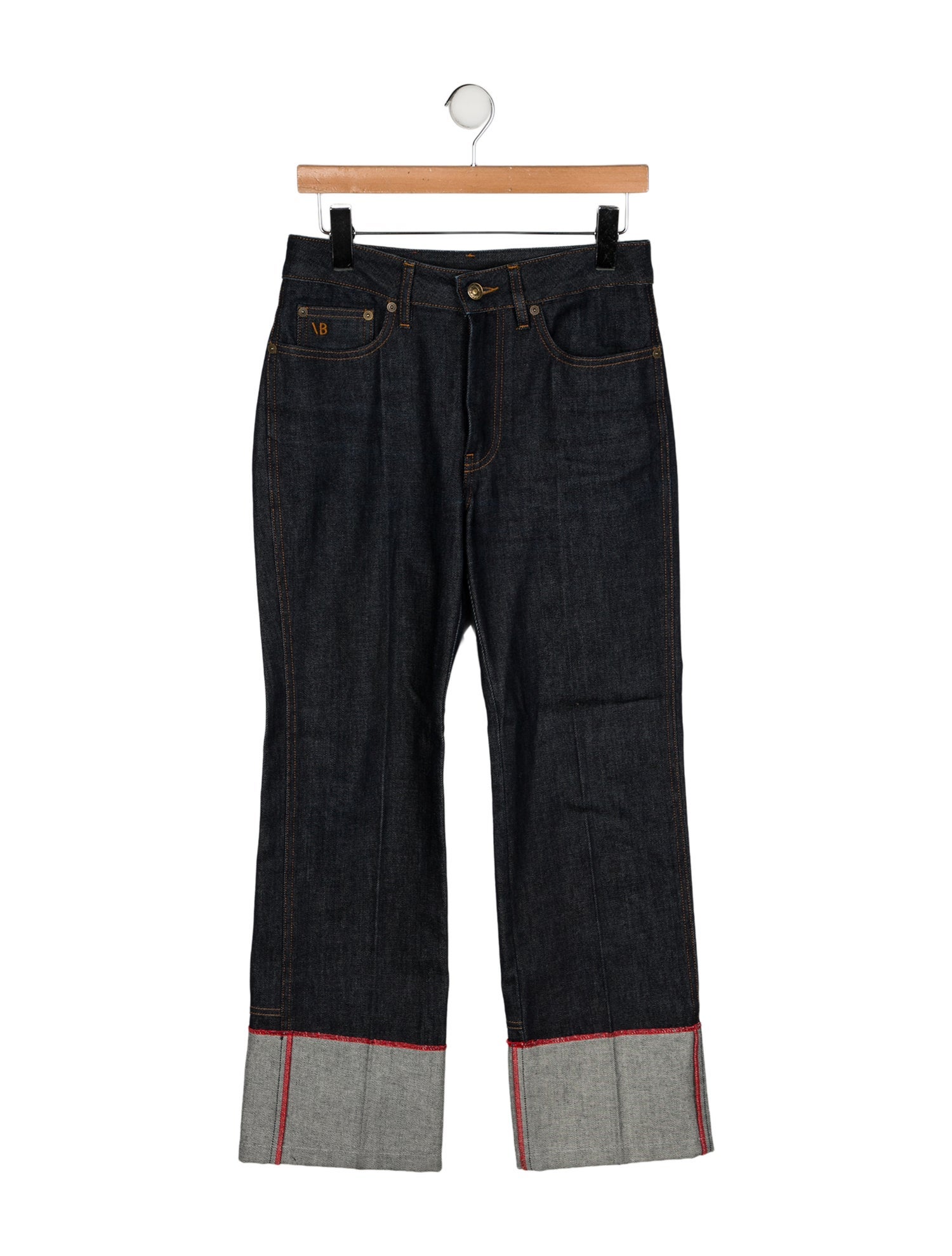 Victoria Beckham Mid-Rise Wide Leg Jeans
