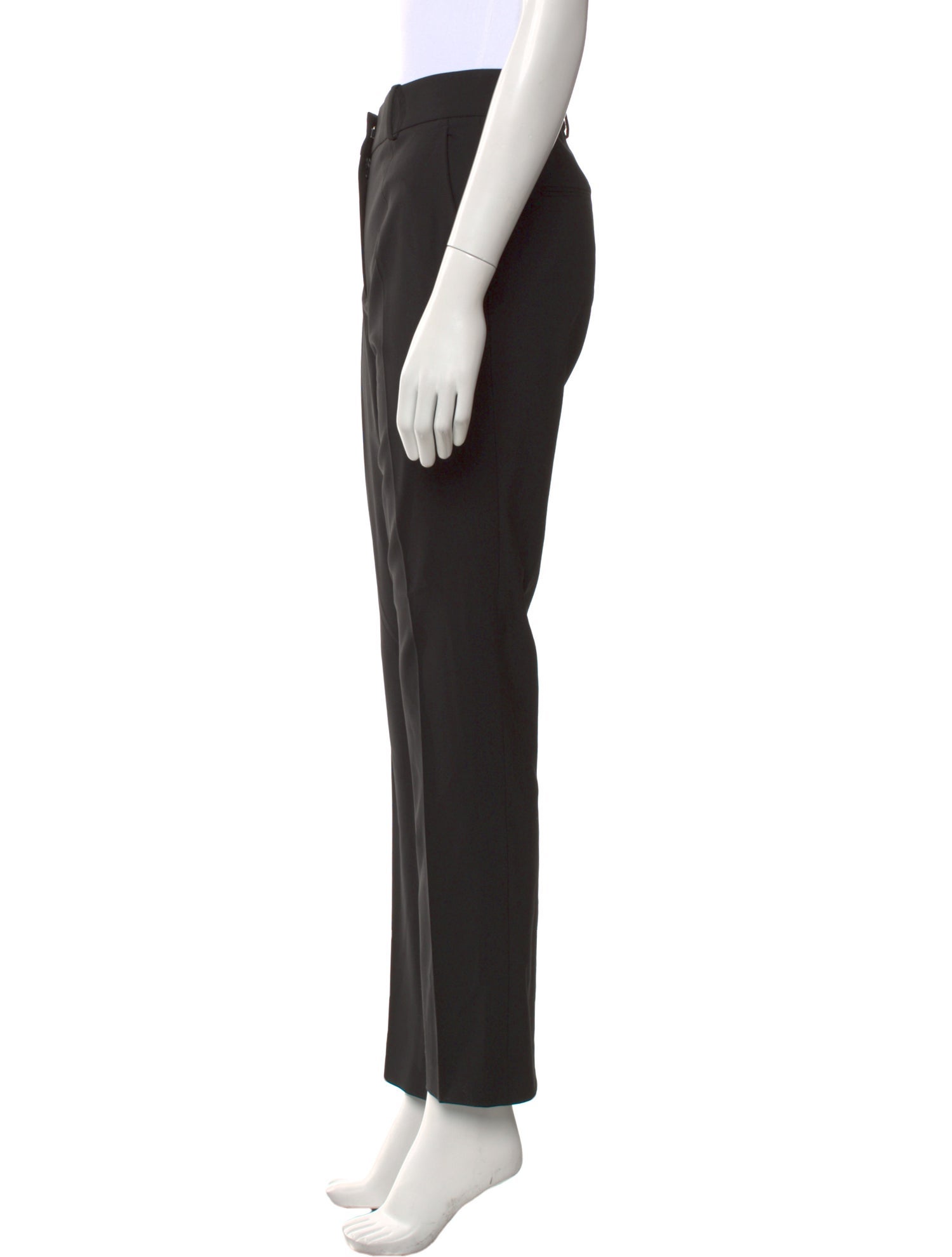 Victoria Beckham Virgin Wool Straight Leg Pants