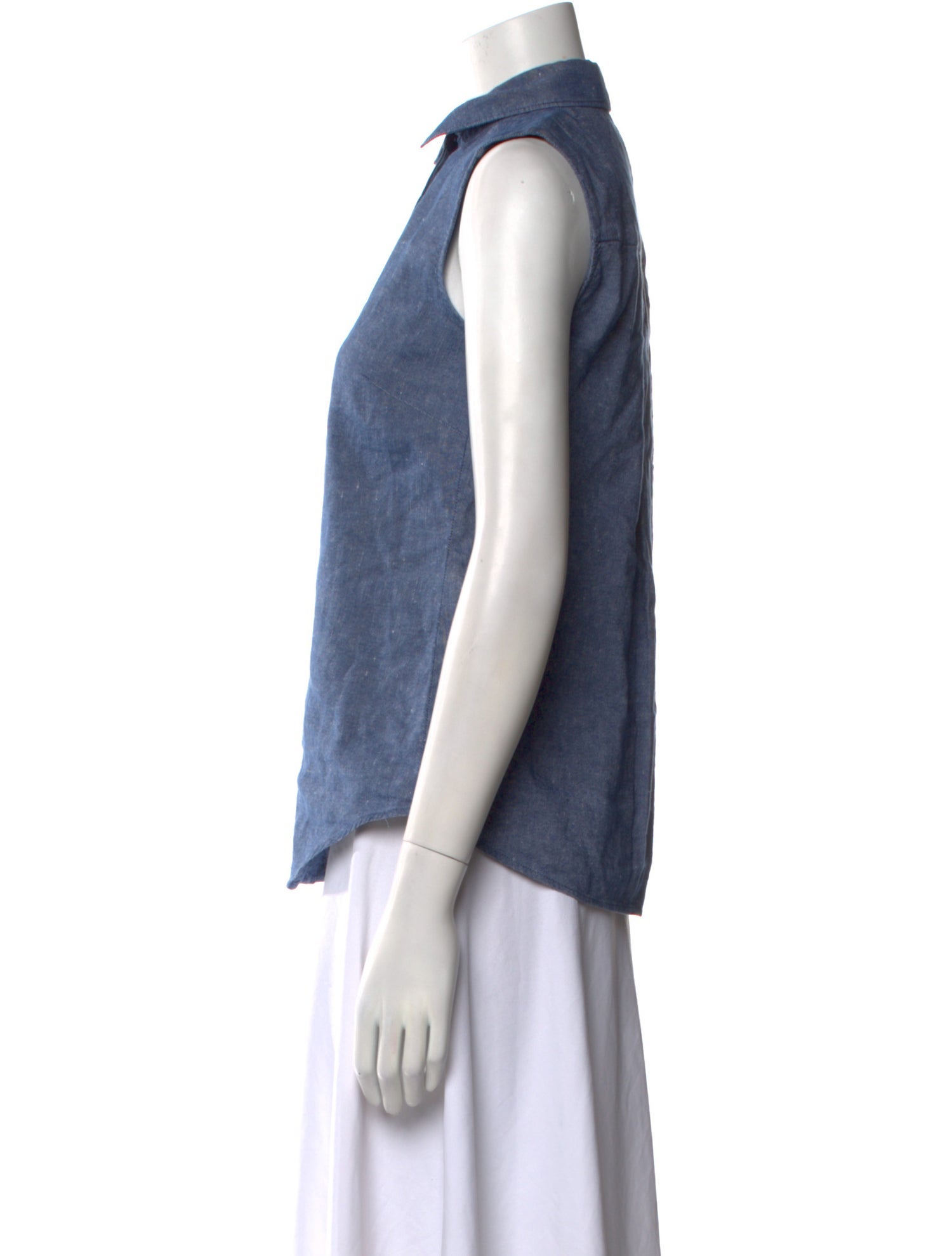 Victoria Beckham Sleeveless Button-Up Top