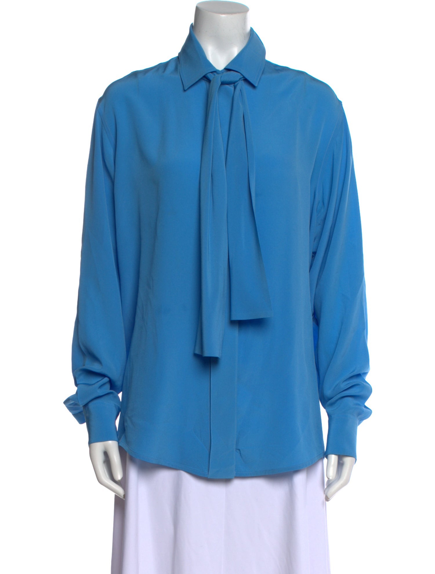 Victoria Beckham Silk Long Sleeve Blouse