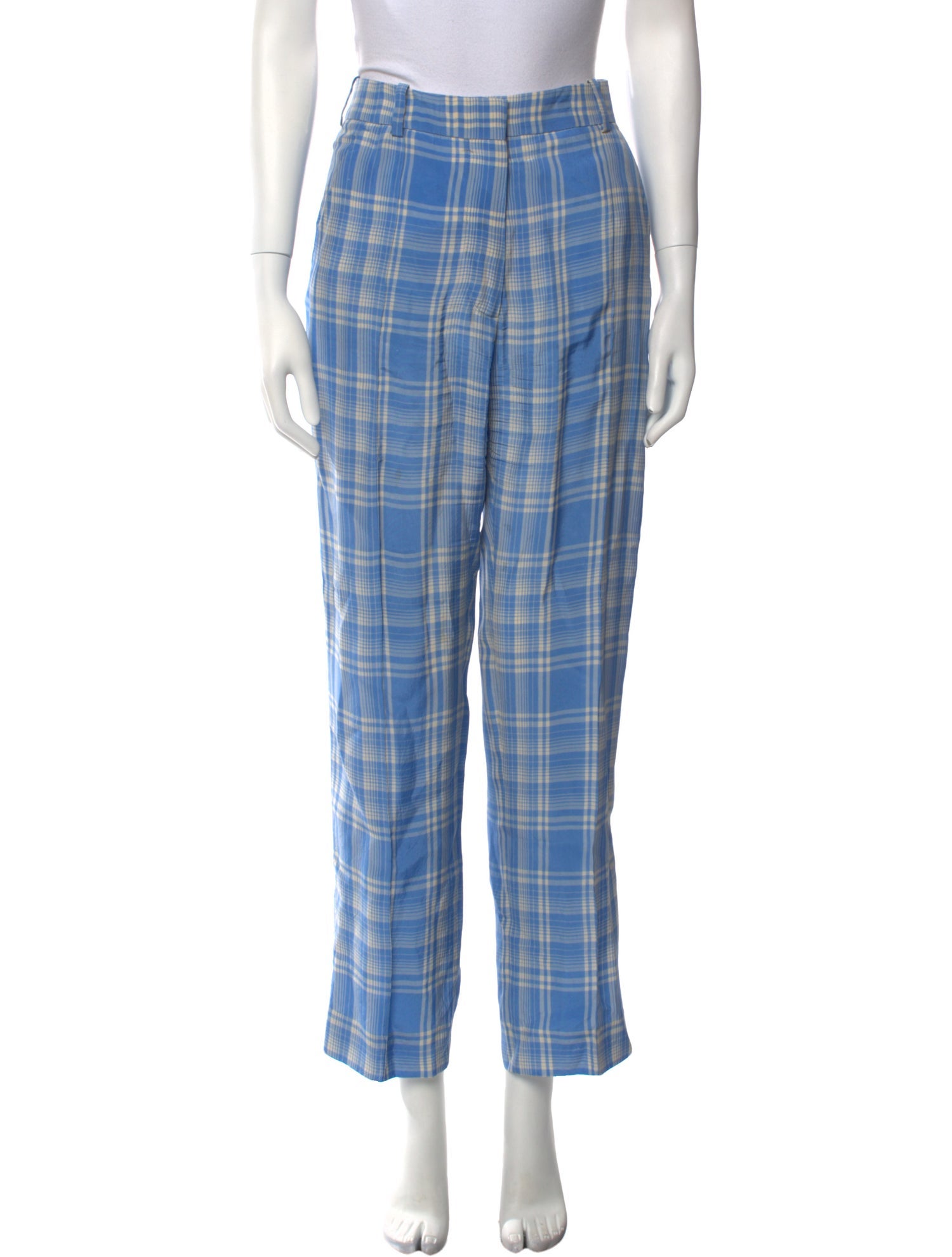 Victoria Beckham Virgin Wool Straight Leg Pants